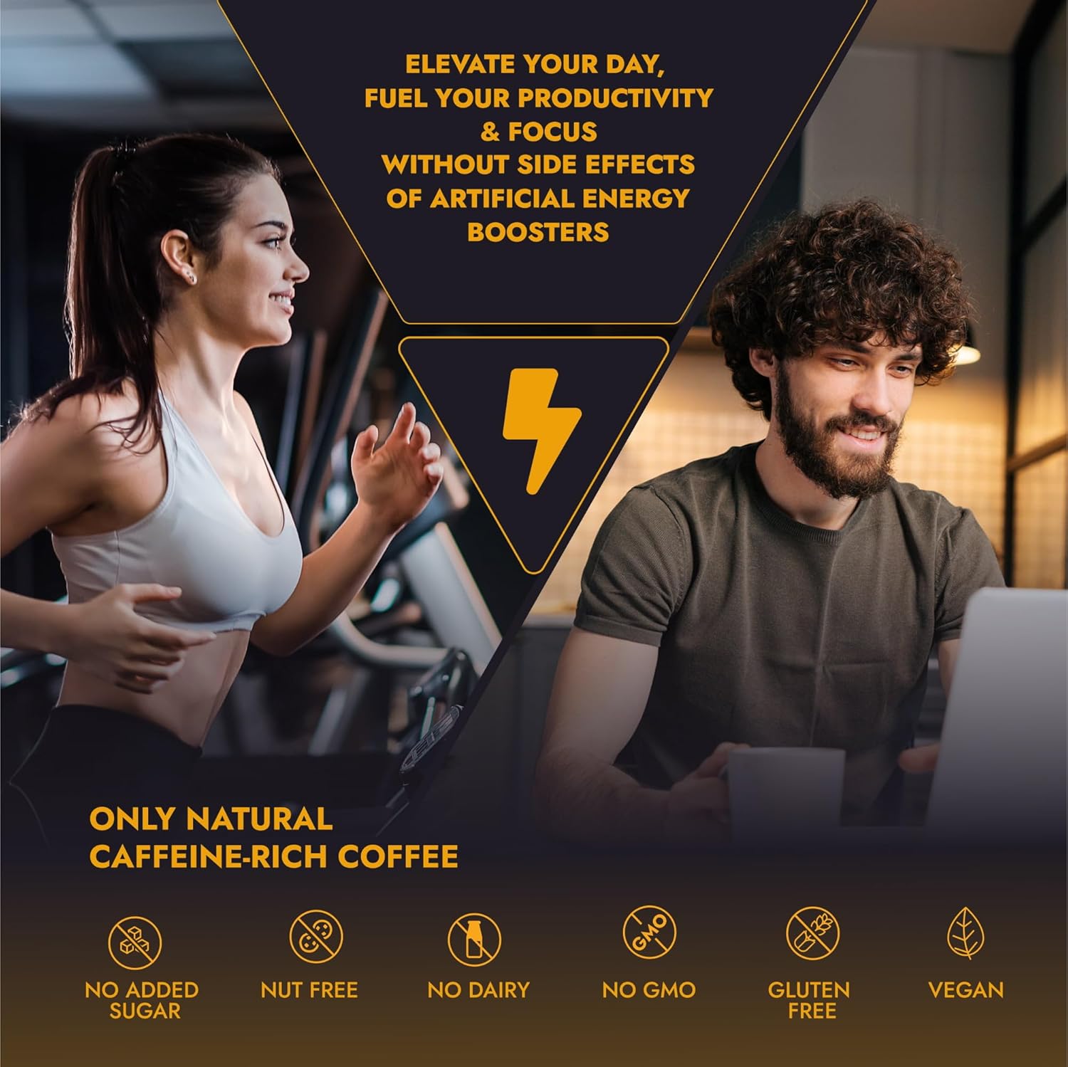 Extra Strong Highly Caffeinated Ground Coffee - 1 Coffeebrewer with Natural Strong Coffee | Brew & Enjoy Anytime, Anywhere | Power Coffee for Camping, Athletes & Gamers