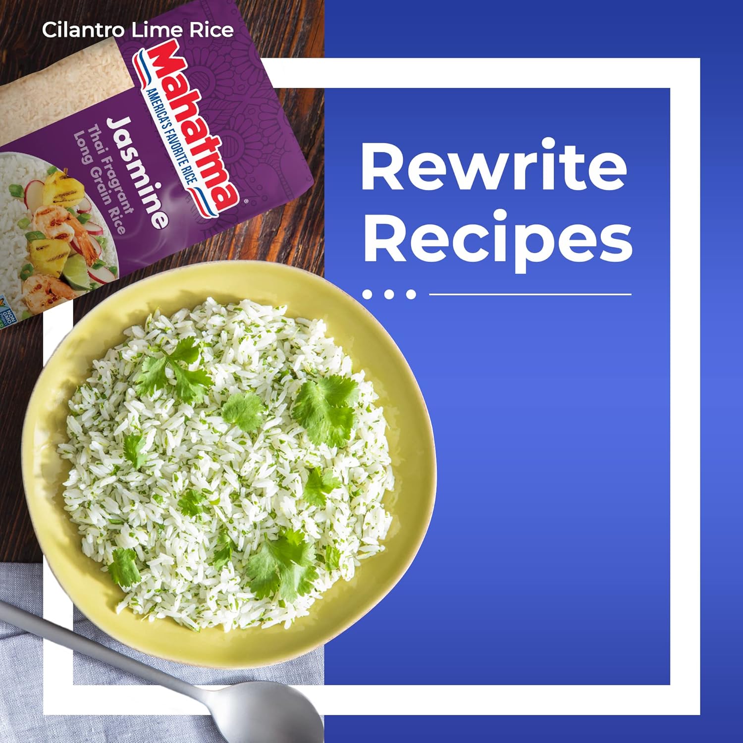 Mahatma Jasmine Rice, 2lb Bag of Rice, Thai, Indian, or Cambodian Fragrant Flavored Rice, Stovetop or Microwave Rice
