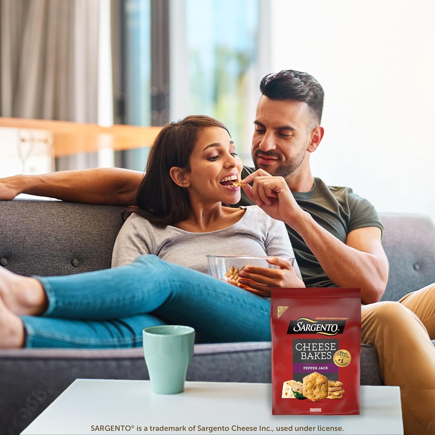Sargento® Cheese Bakes Pepper Jack Crackers, Cheese Crackers, 6-4.5 oz Bags