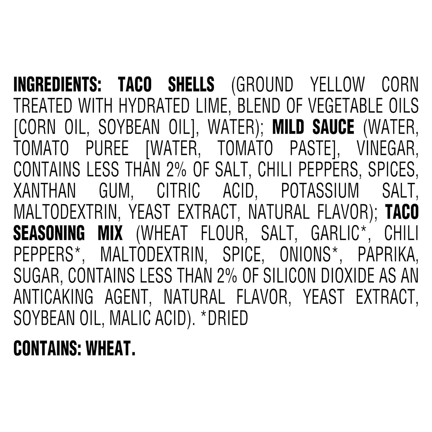 Taco Bell Crunchy Taco Dinner Kit (12 Count per Box)
