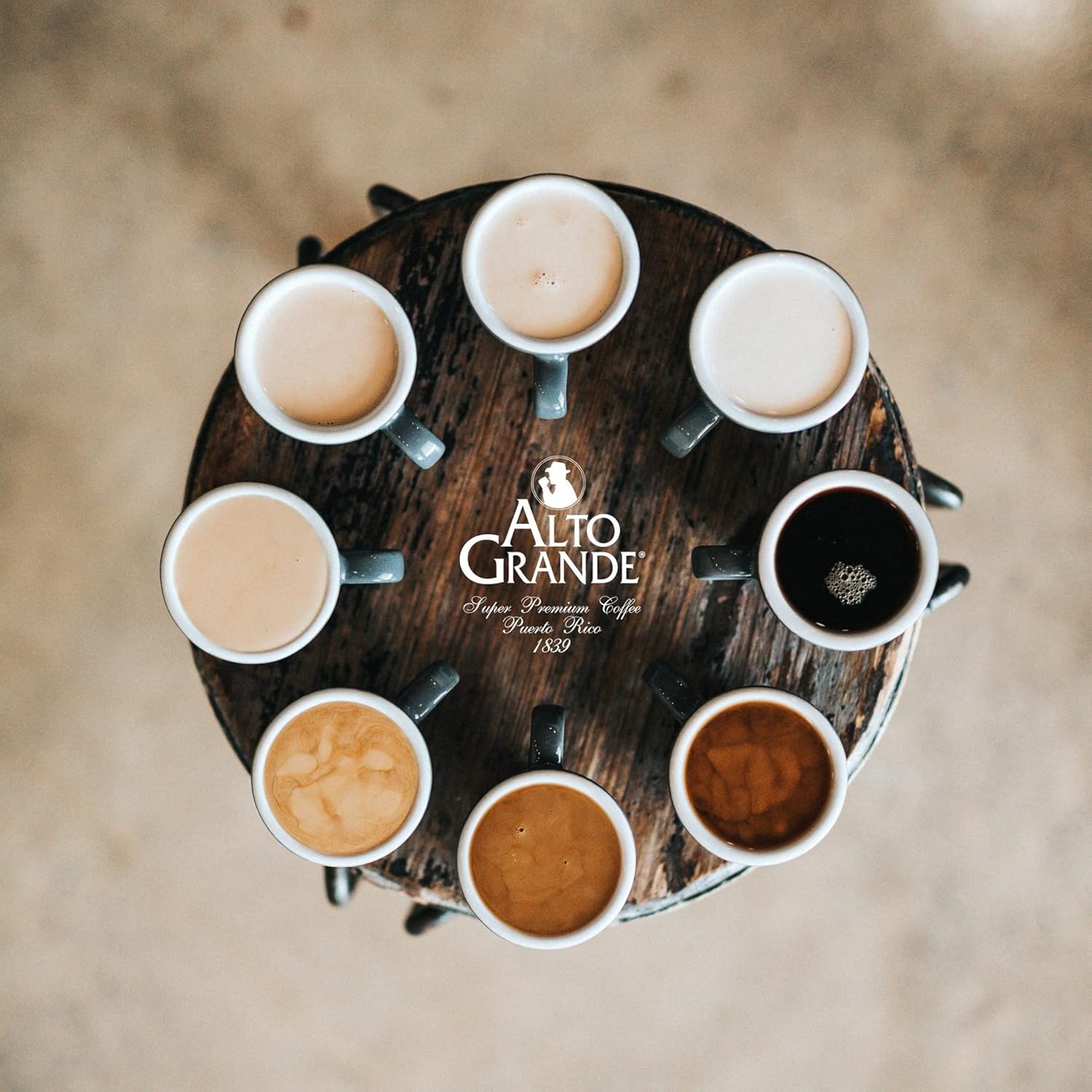 Alto Grande Super Premium Coffee Ground, Single Origin, Puerto Rico, 8.8 Ounce Canister (Pack of 6)