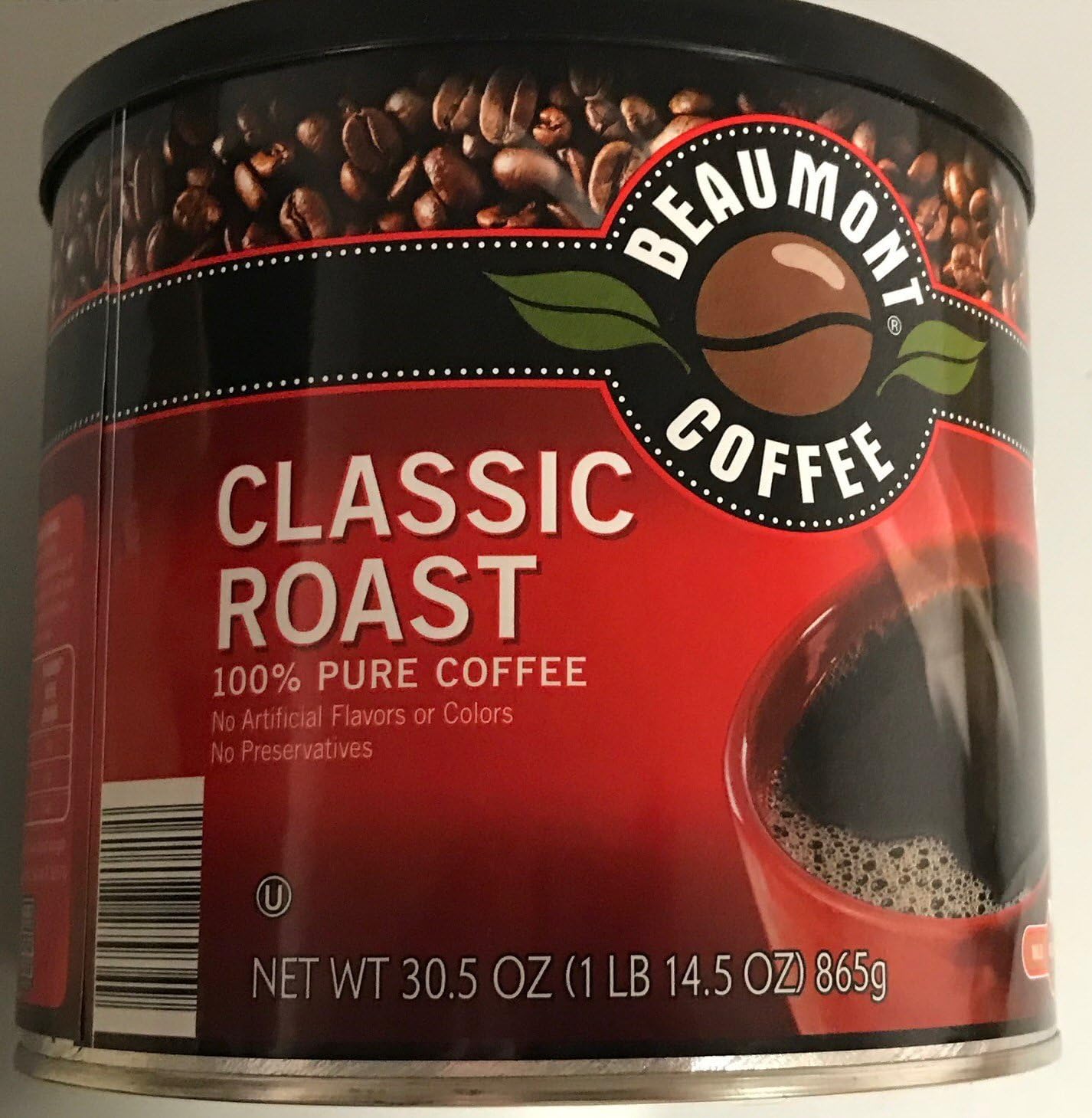 Beaumont Coffee Classic Roast Fine Grind Medium Roast (2 Lb 1.9 Oz)