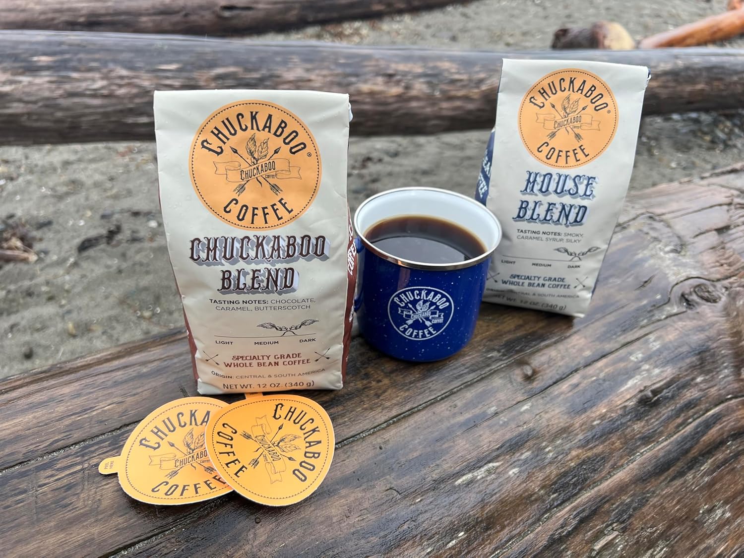 Chuckaboo Coffee - Chuckaboo Blend Medium Dark Roast - CLEAN COFFEE - Organic - Fair Trade - Mold Free & Toxin Free
