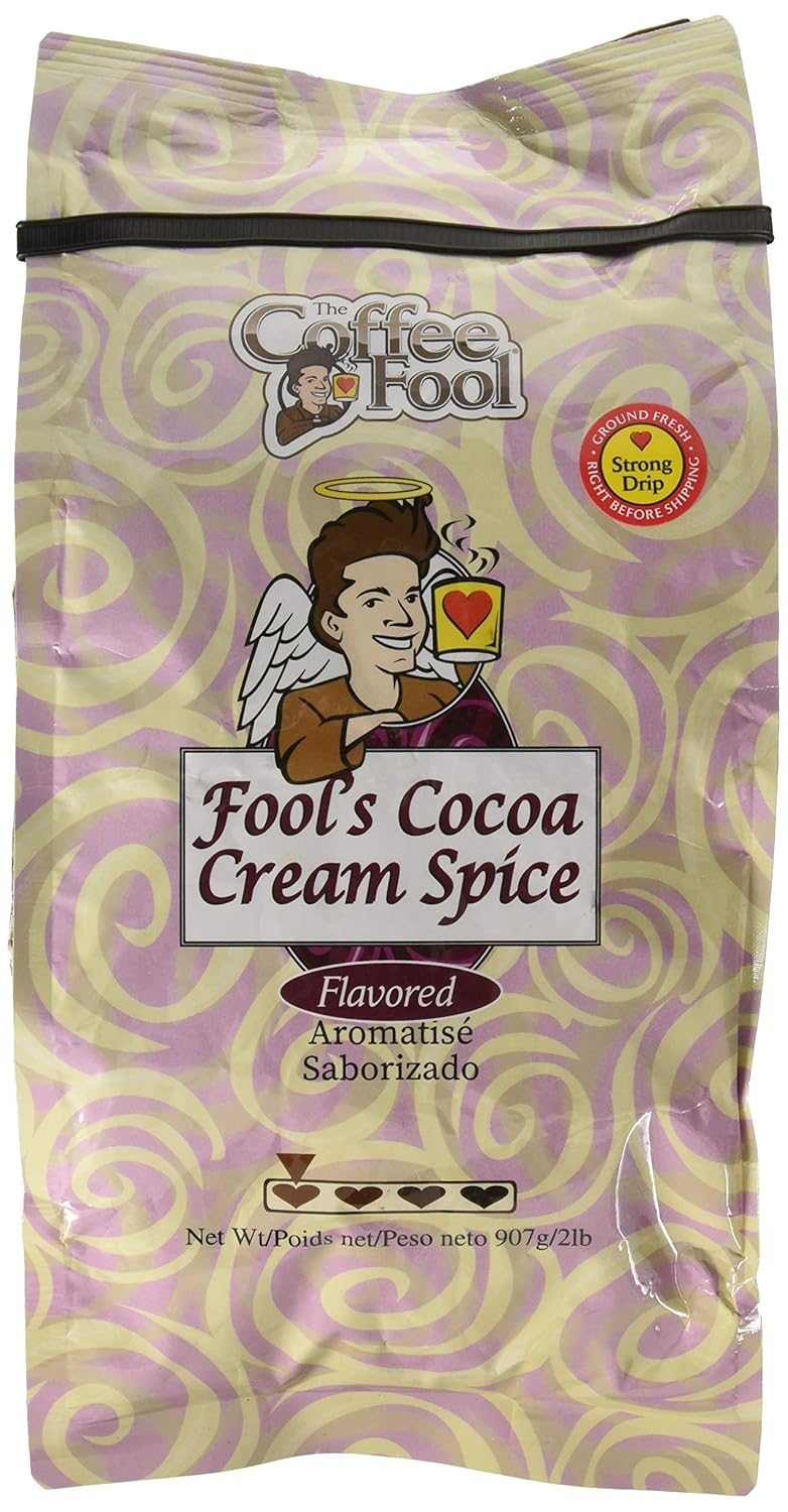 The Coffee Fool Cocoa Cream Spice, Strong Drip Grind, 2 Pound