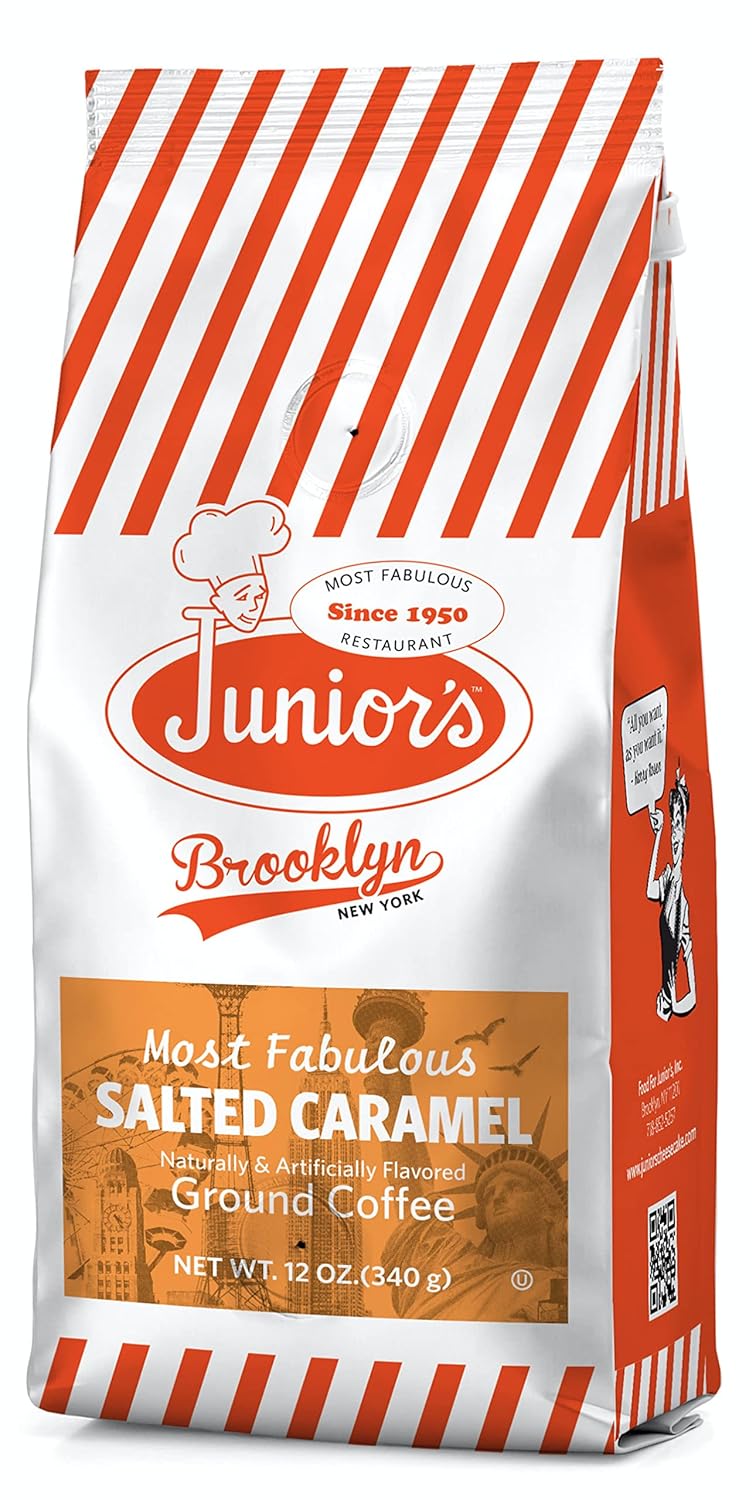 Junior's Most Fabulous Ground Coffee, 12 oz (Salted Caramel, 1 bag)