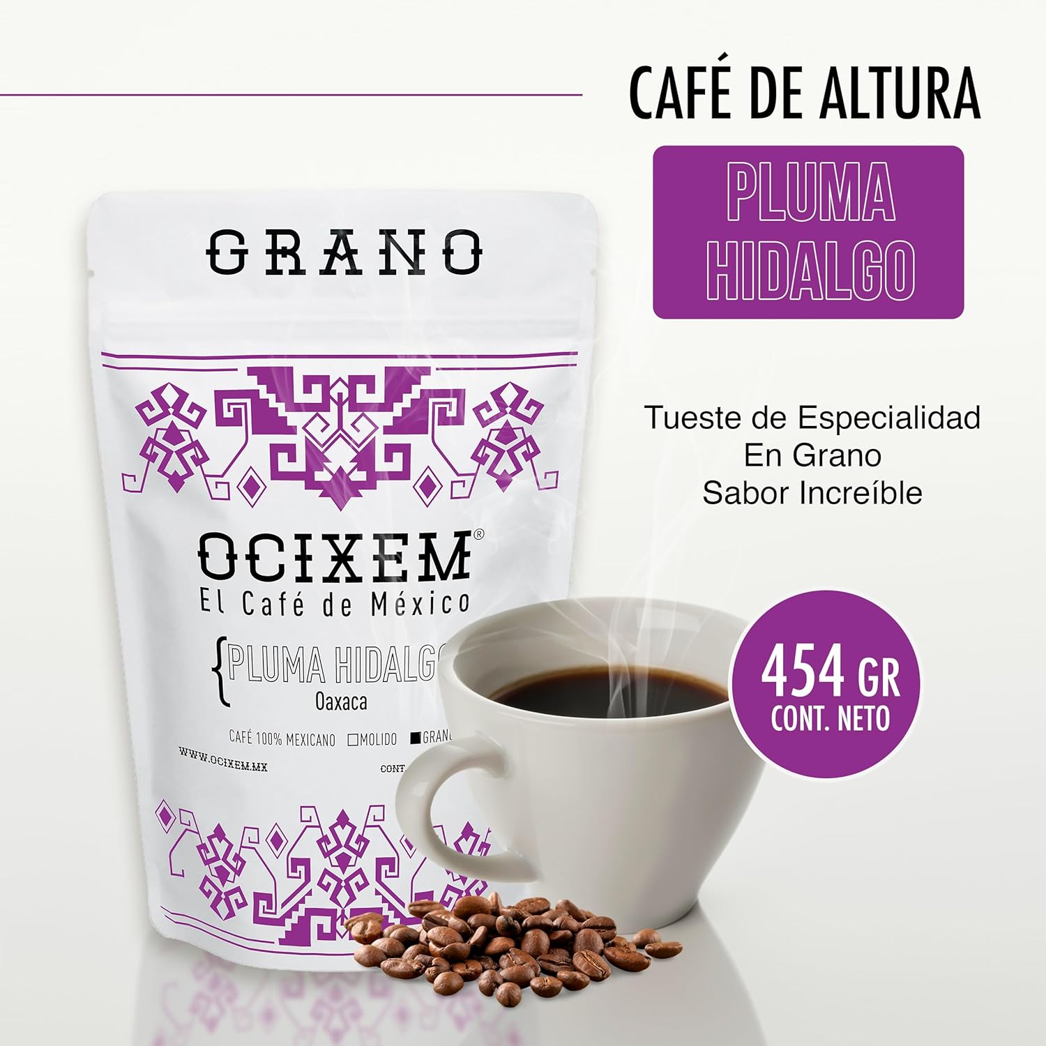 Café en Grano Pluma Hidalgo, Oaxaca, 454 gramos