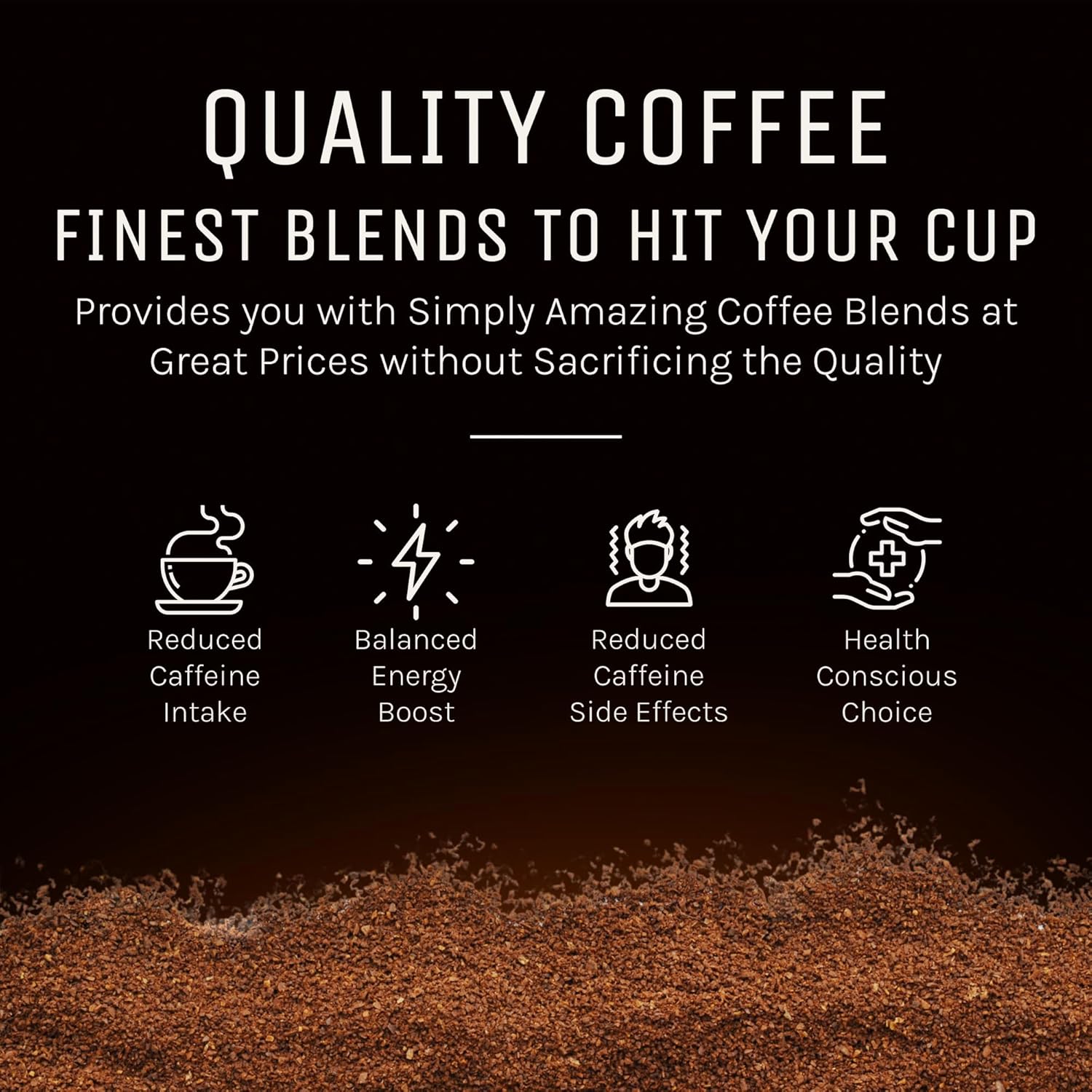 Marquis - French Roast Ground Coffee, Rich and Bold Blend of Colombian and Guatemalan Ground Coffee, Fresh and Smoky Dark Roast Coffee, Premium French Roast Coffee Ground, 2 lb