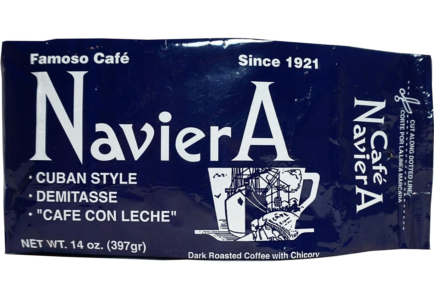 Naviera Cuban Style Dark Roasted Coffee (1 Pack (14 Oz))