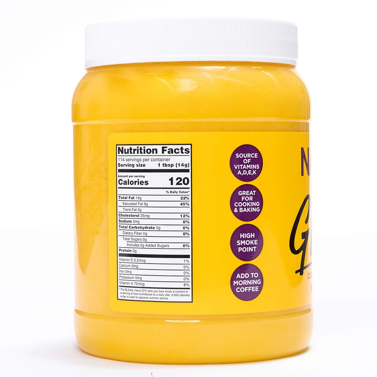Nanak Pure Desi Ghee, Clarified Butter, 56-Ounce Jar