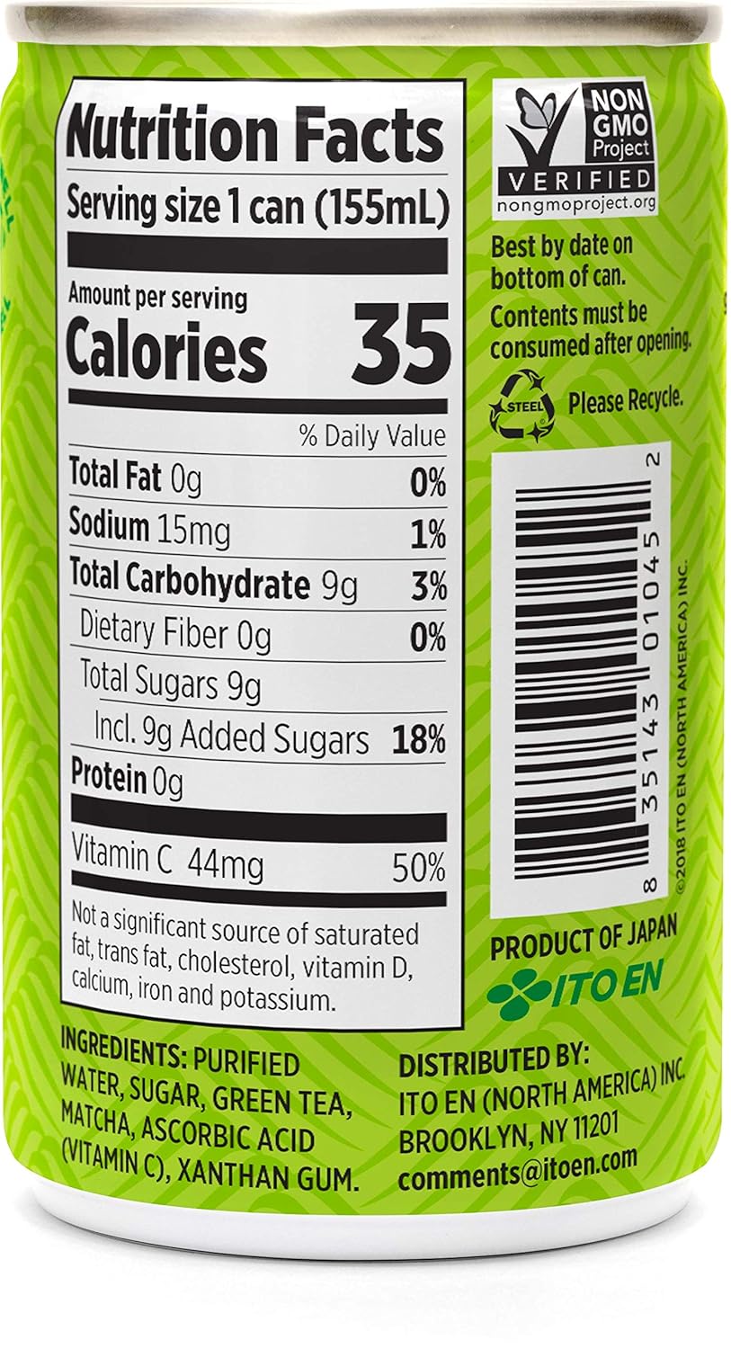 Matcha Love Green Tea Sweetened Energy Shots, 5.2 Ounce (Pack of 20)