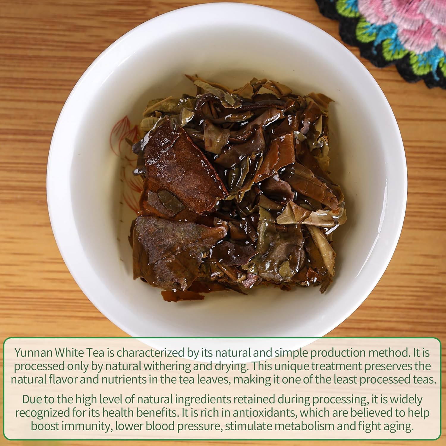 China Yunnan Old Tree White Tea, Premium Organic White Tea, Chinese Tea Gift 12 * 5g