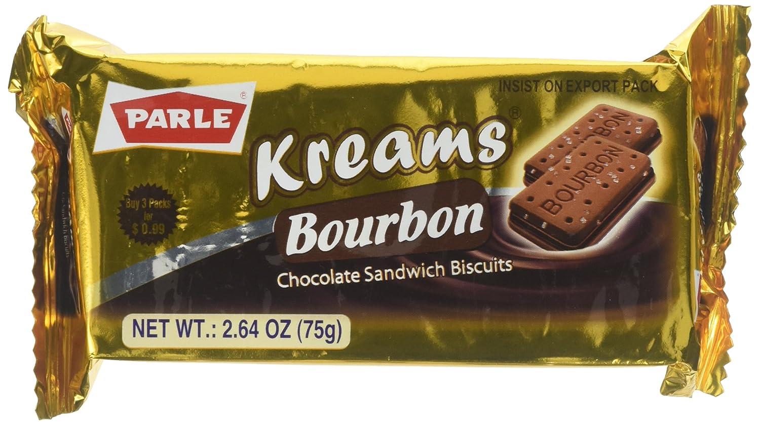 Parle Kreams Bourbon Chocolate Cream Biscuits