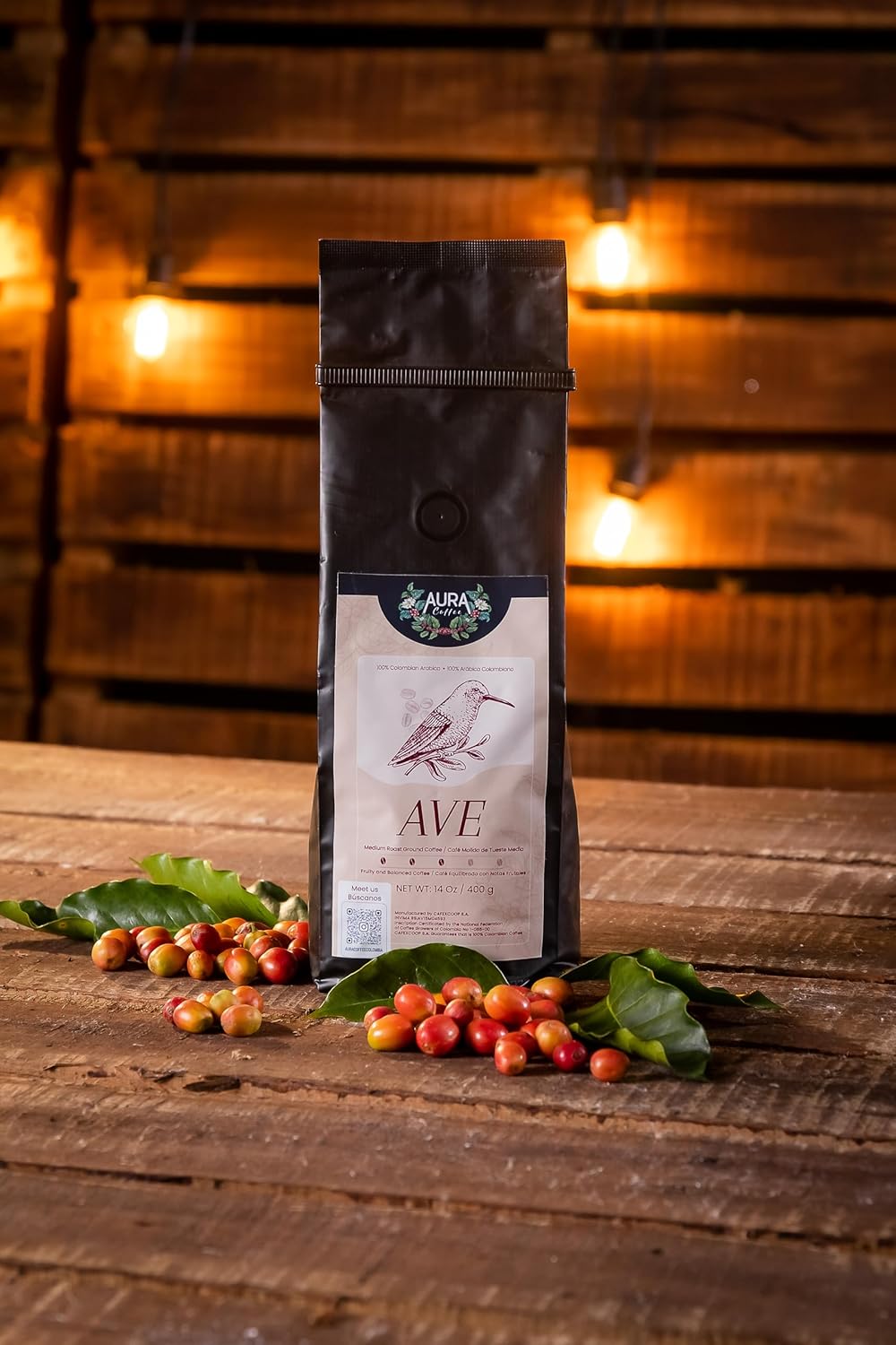 Aura Coffee Ave, Medium Roast Ground Coffee, 14 oz