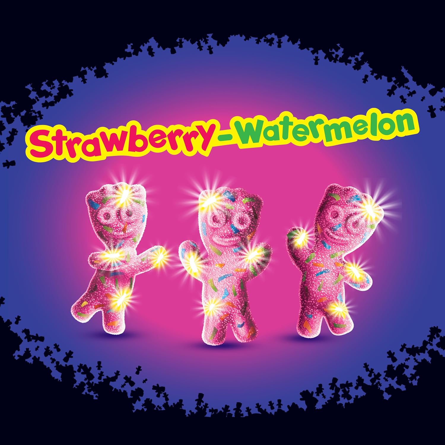 SOUR PATCH KIDS Glow Ups Strawberry-Watermelon Soft & Chewy Candy, 12-3.08 oz Bags