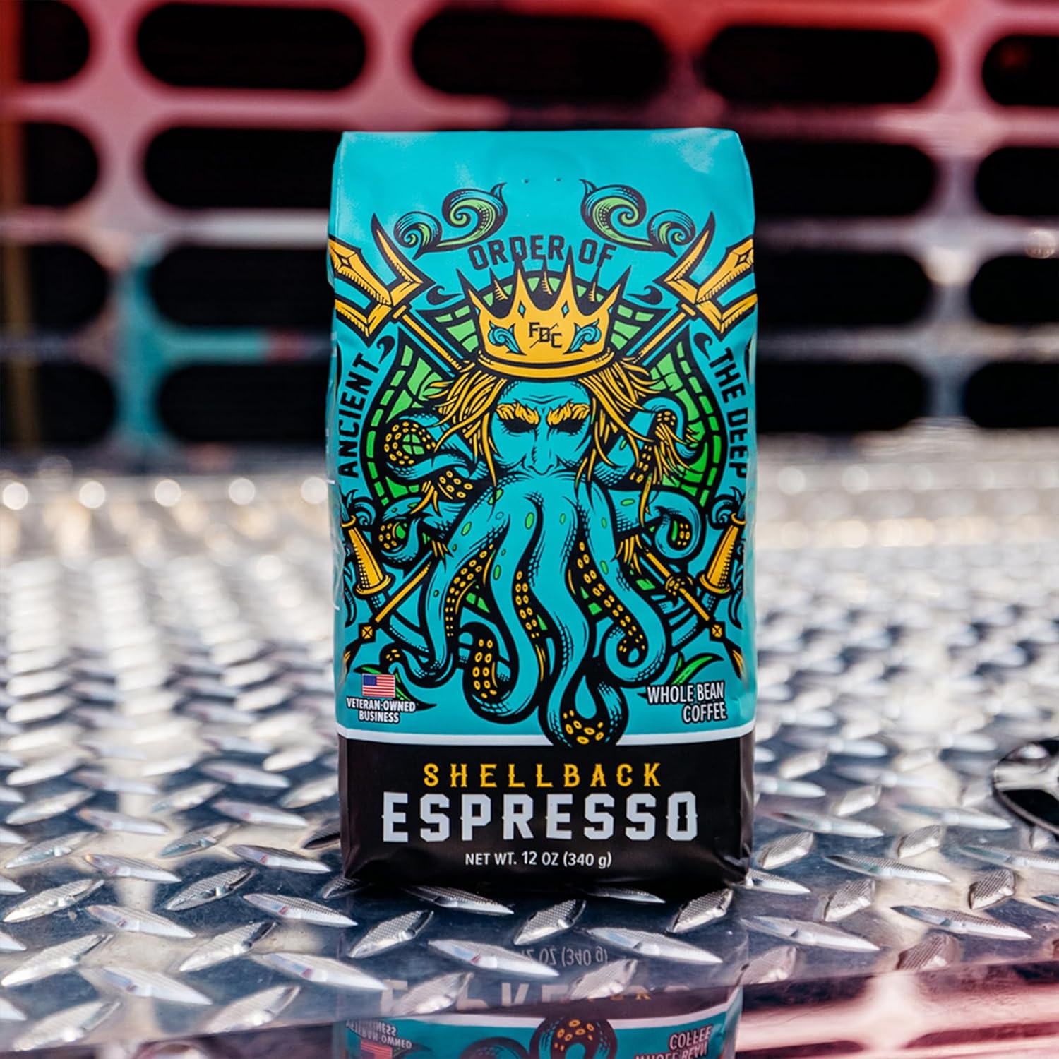 Fire Department Coffee - Veteran Owned - Shellback Espresso & Skull Crushing Espresso Ground Coffee Bundle - Roasted in the USA - Handcrafted Coffee - 2x12 oz Bags