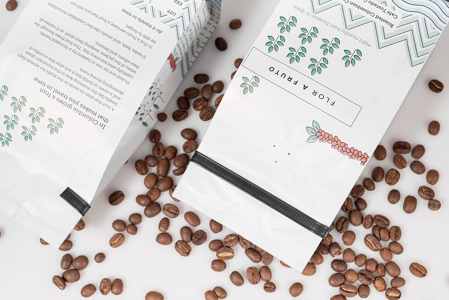 Flor a Fruto, Colombian Premium Ground Roasted Coffee | Cultivated in High Altitude Mountains | 250 gram Bag