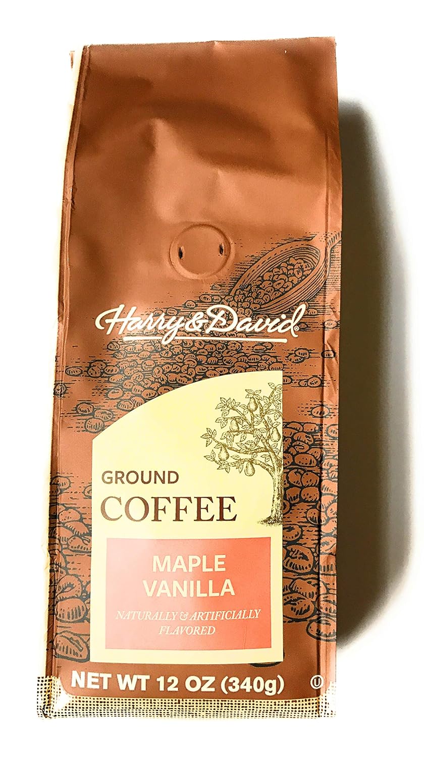 Harry & David Maple Vanilla Coffee - 12 Ounce Bag of Ground Coffee
