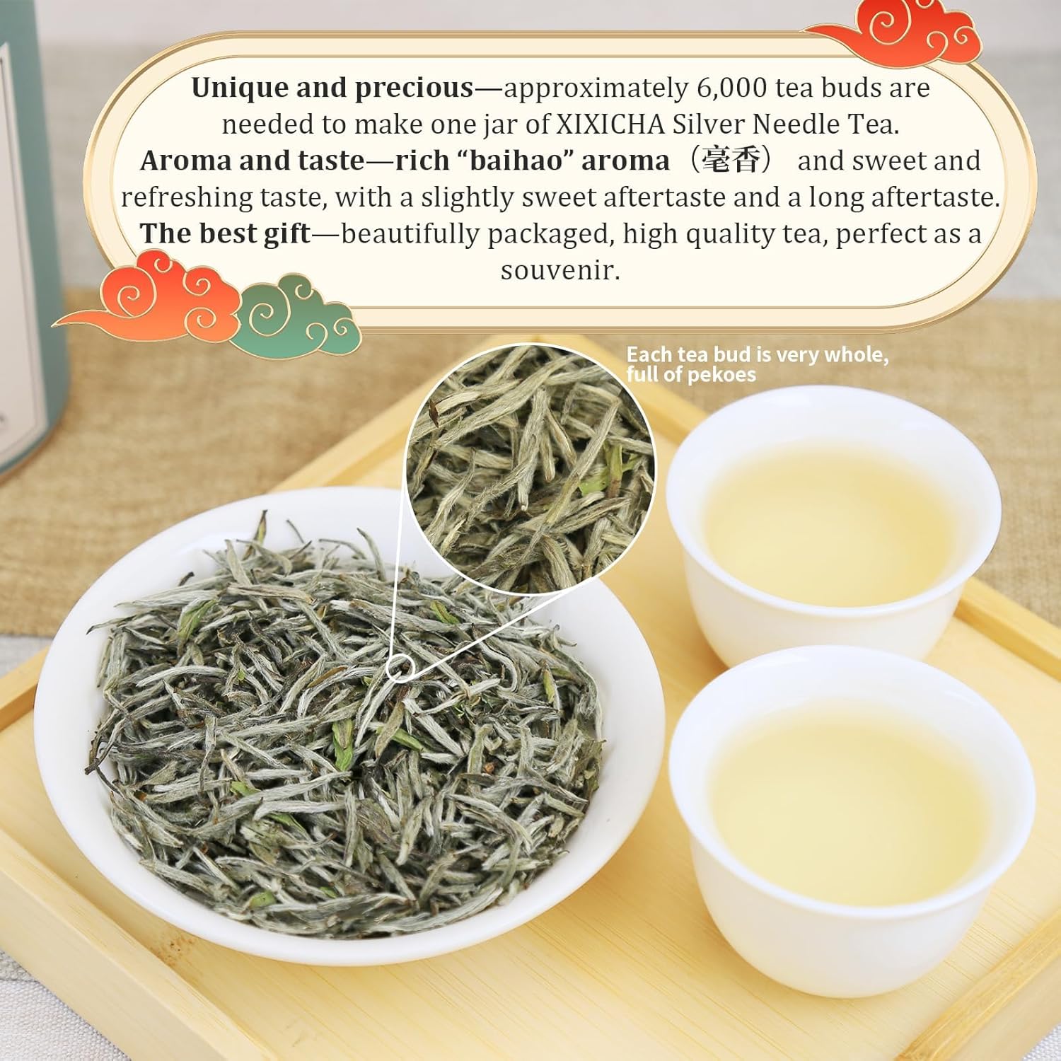 XIXICHA Fuding Silver Needle White Tea 福鼎白毫银针 & Yunnan Silver Needle White Tea 云南白毫银针 白茶