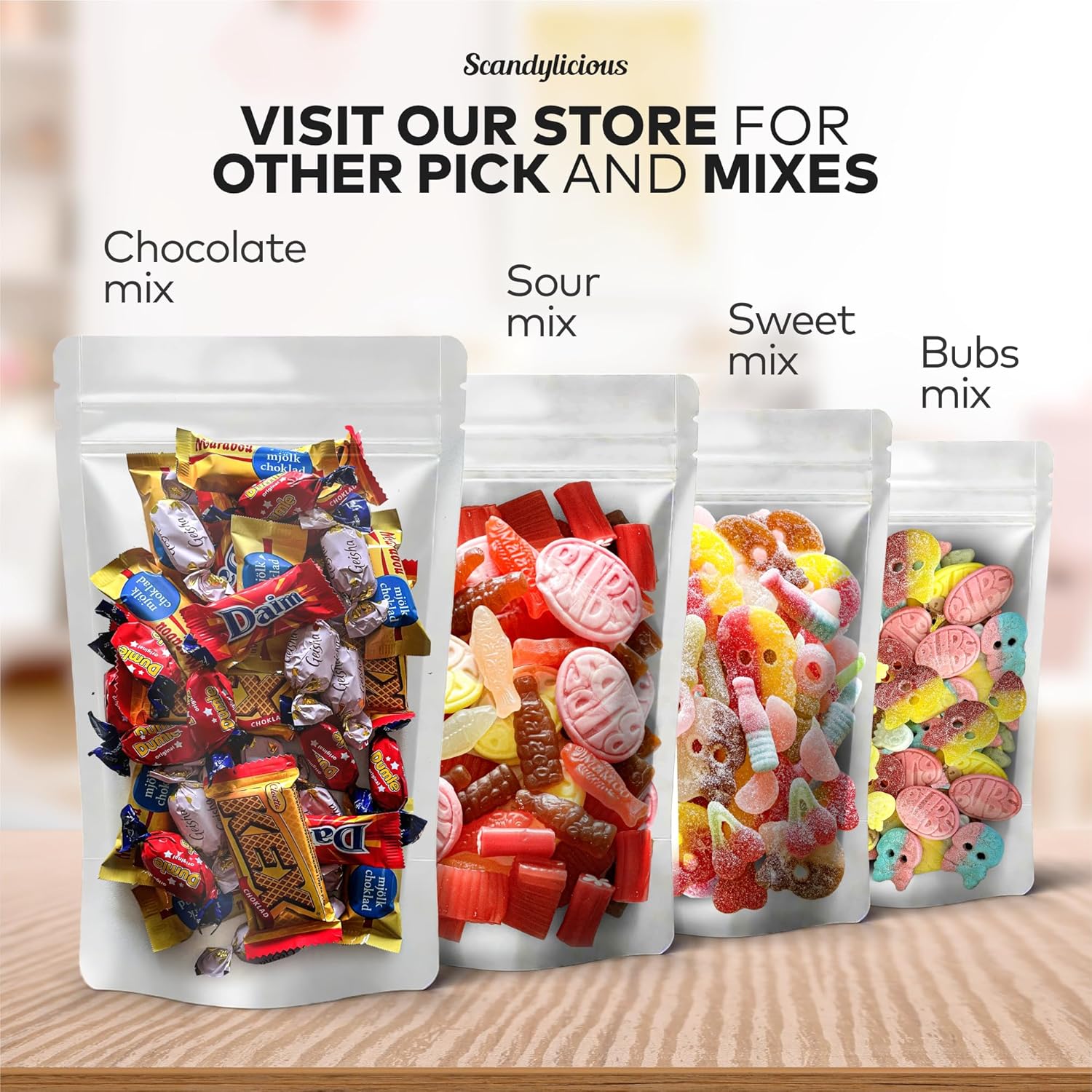 Swedish Candy Bubs Mix Sour and Sweet