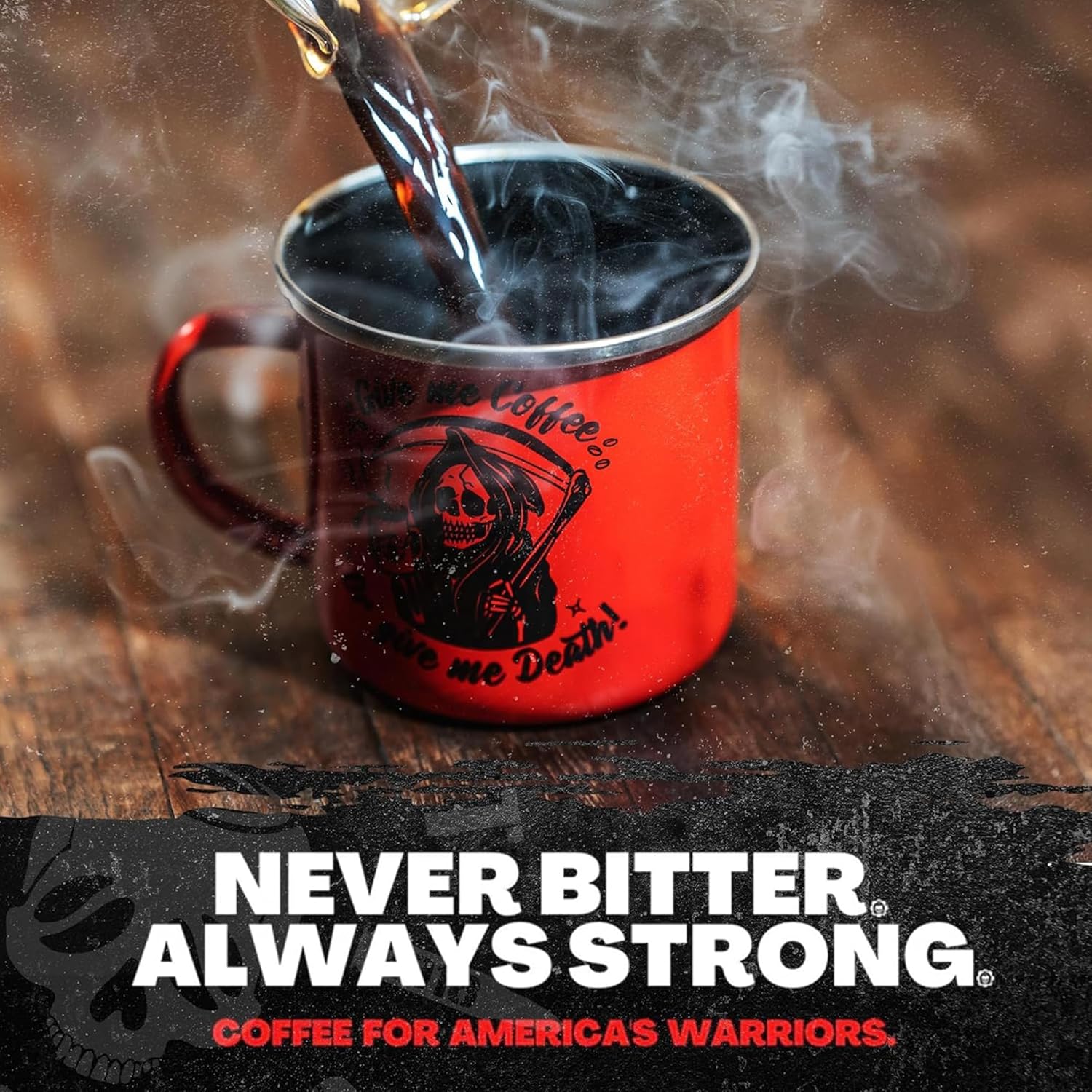 Blackout Coffee, Brewtal Awakening Dark Roast Coffee, High Caffeine, Bold, Rich, Aromatic, Strong & Flavored Coffee Beans, Fresh Roasted In The USA – 12 oz Bag (Ground Coffee)