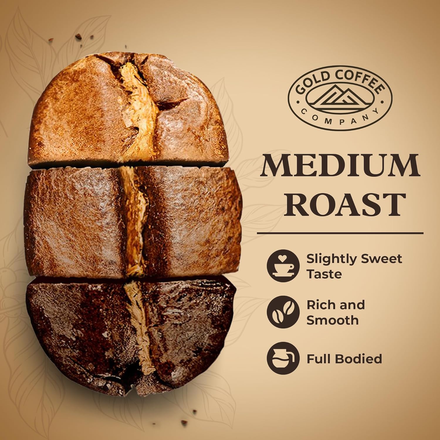 Gold Coffee | Kanaloa Premium House Blend, Medium Roast, Ground |100% Arabica Coffee, 1 lb.