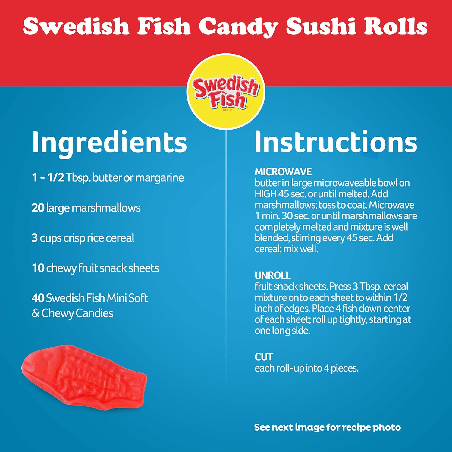 SWEDISH FISH Mini Soft & Chewy Candy, Family Size, Bulk Candy, 1.8 lb