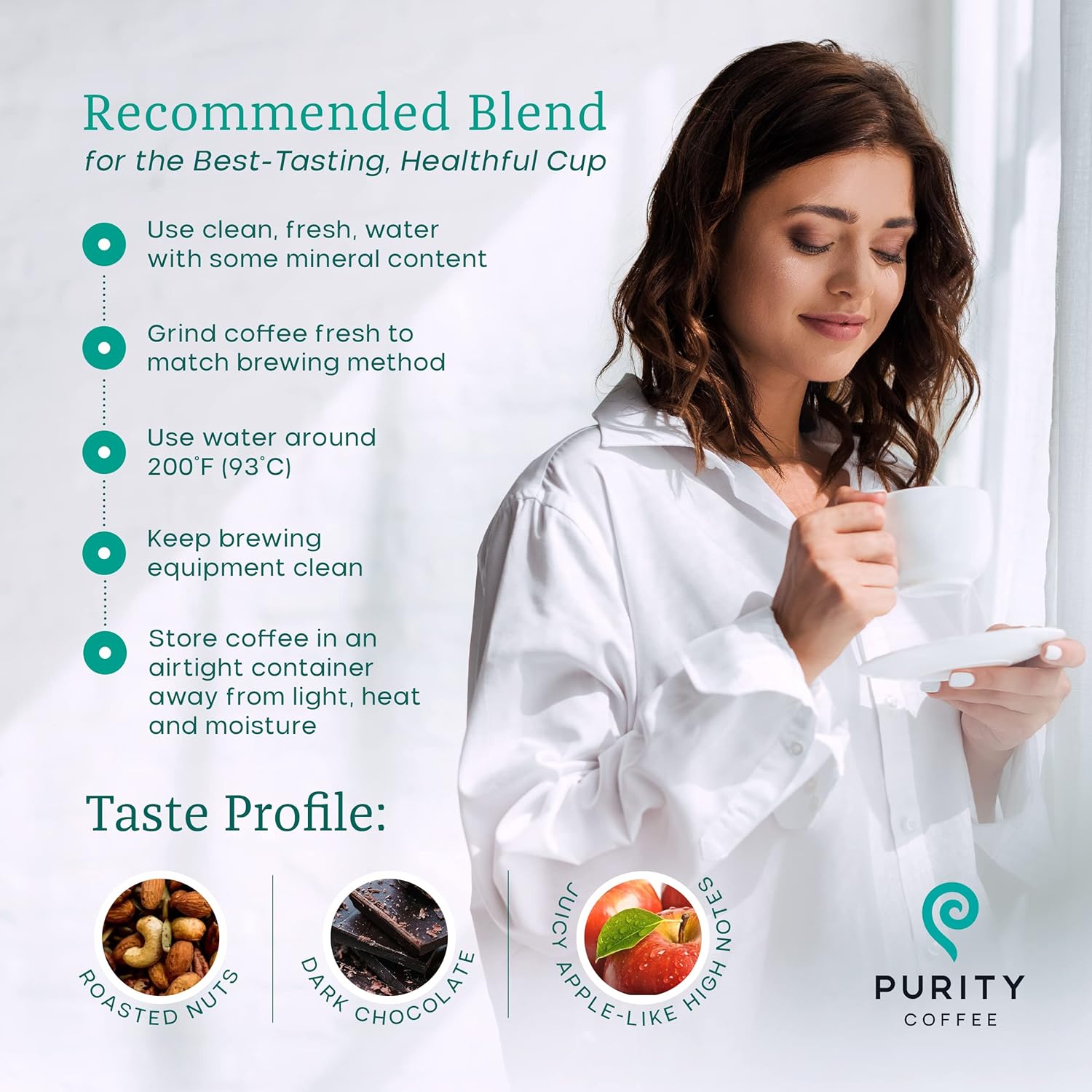 Purity Coffee FLOW Medium Roast Organic Coffee - USDA Certified Organic Specialty Grade Arabica Whole Bean Coffee - Third Party Tested for Mold, Mycotoxins and Pesticides - 5 lb Bag