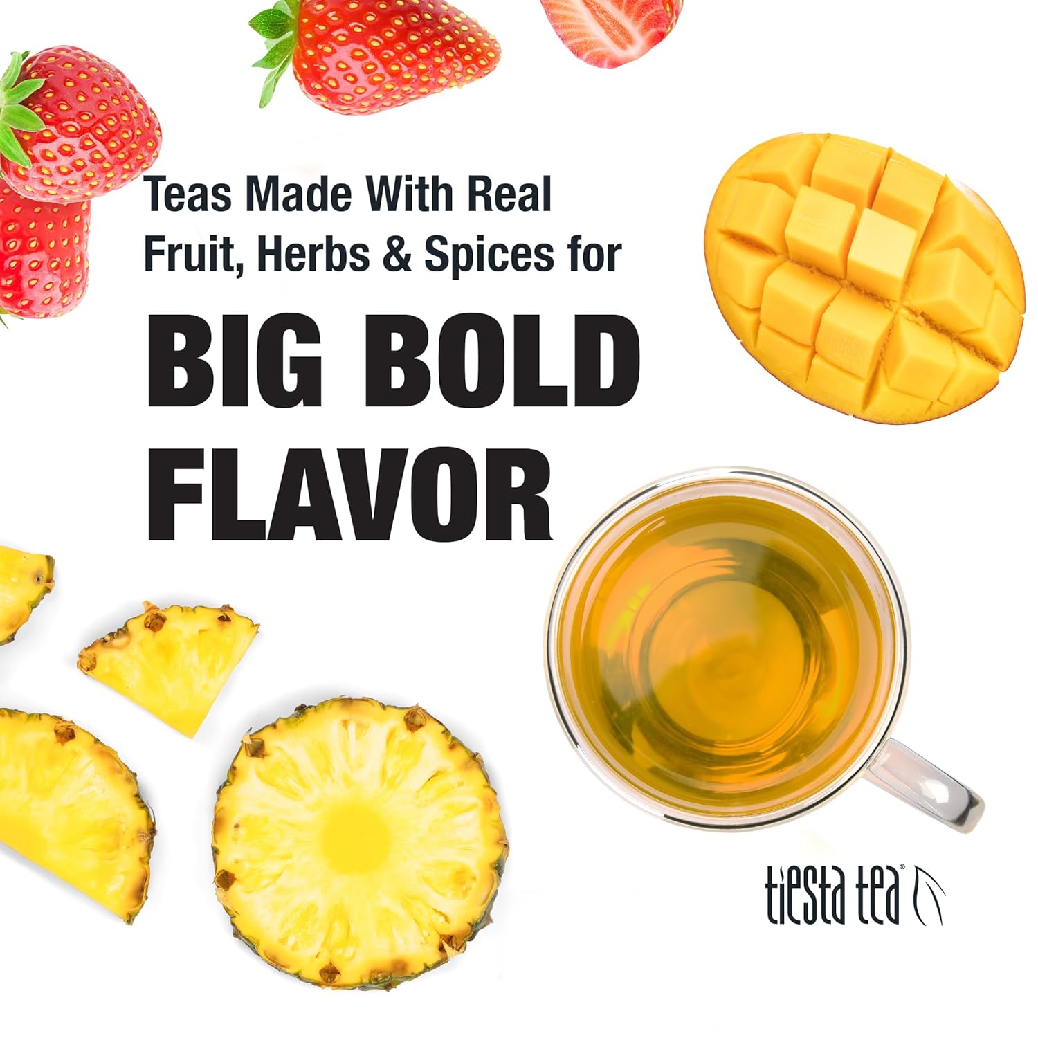 Tiesta Tea - Fruity Paradise | Loose Leaf | Strawberry Pineapple Green Tea | Premium Blend | Medium Caffeinated Green | Make Hot or Iced & Brews Up to 50 Cups | 4oz Refillable Tin