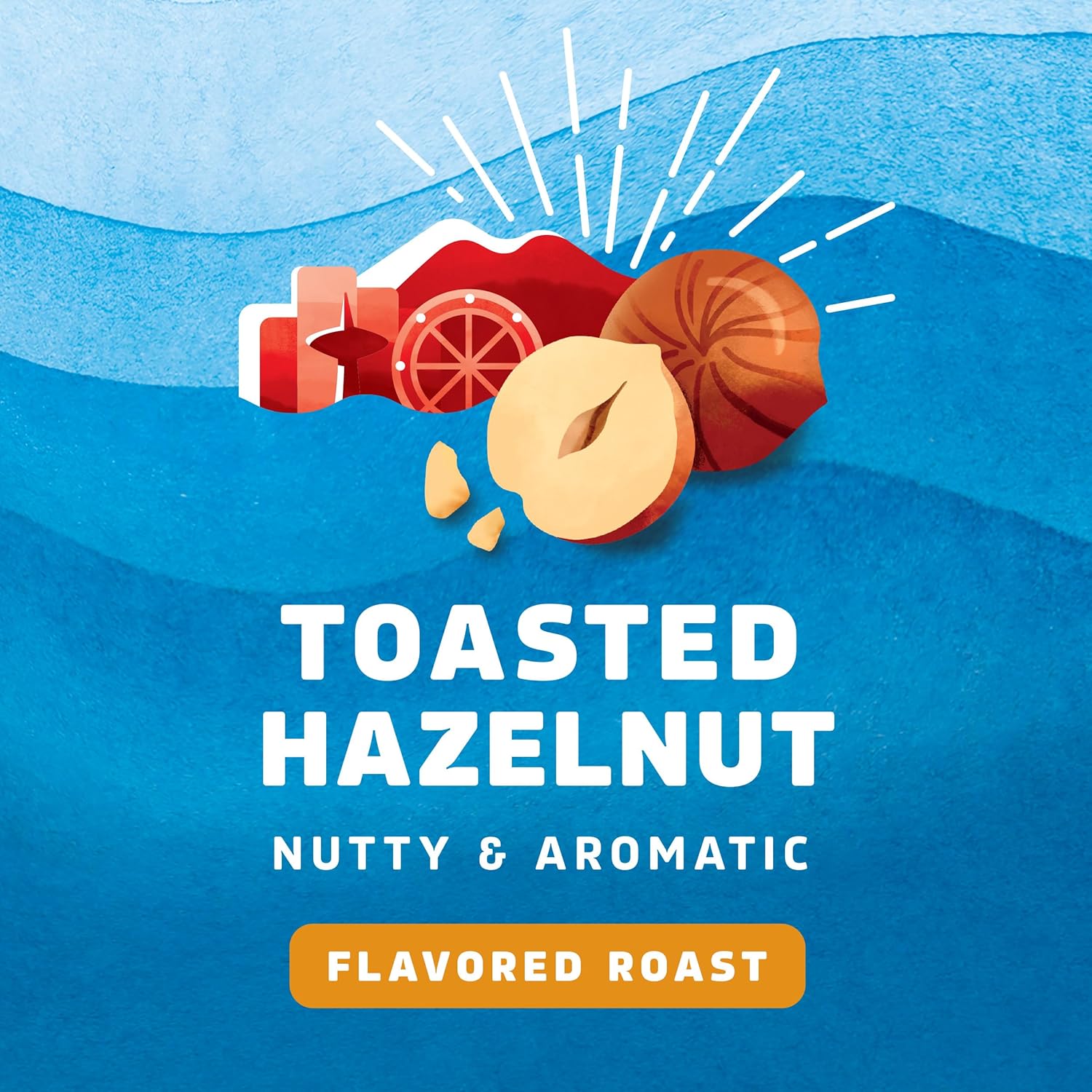 Seattle's Best Coffee Toasted Hazelnut Flavored Medium Roast Ground Coffee | 12 Ounce Bag