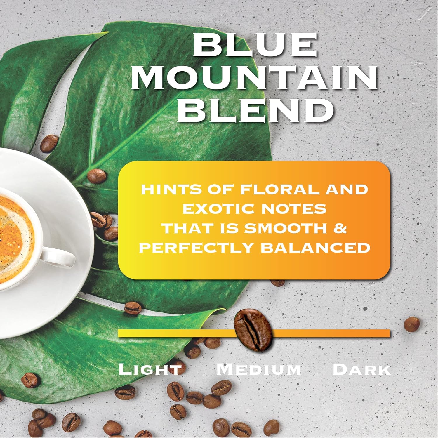 Magnum Exotics Coffee, Blue Mountain Ground Coffee Blend - Light-Medium Roast, Made from 100% Arabica Beans, Rich & Smooth Flavor, Fresh Roast - 1 Lb Bag (Pack of 2)
