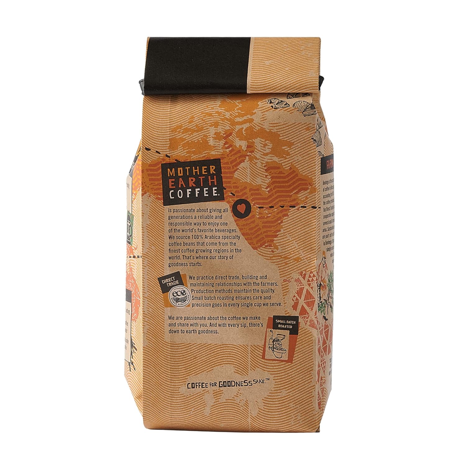 Mother Earth Organic Medium Roast 12oz Ground-Coffee for Goodness Sake-USDA Organic GROUND Coffee