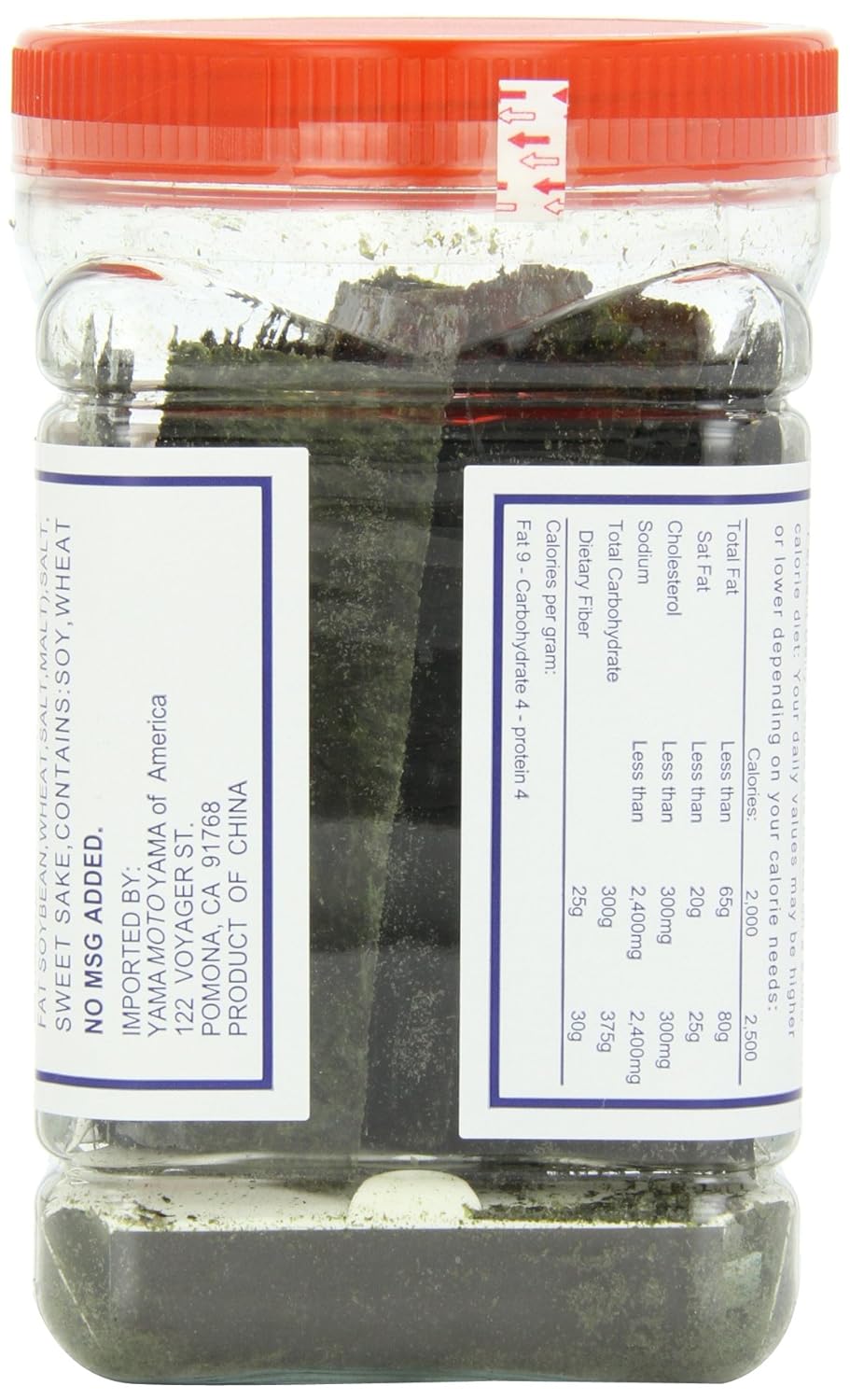 Yamamotoyama Teriyaki Nori Seaweed Hot and Spicy, 0.7-Ounce Bottles (Pack of 12)