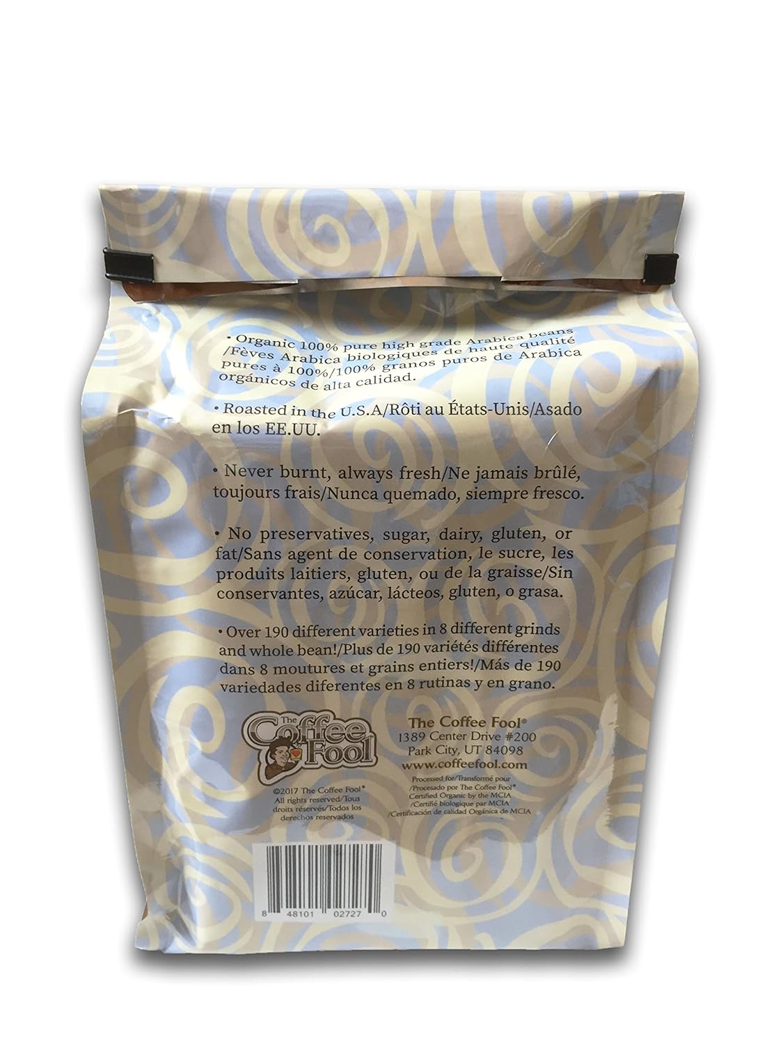 The Coffee Fool Organic Fair Trade Velvet Hammer, Espresso, 2 Pound