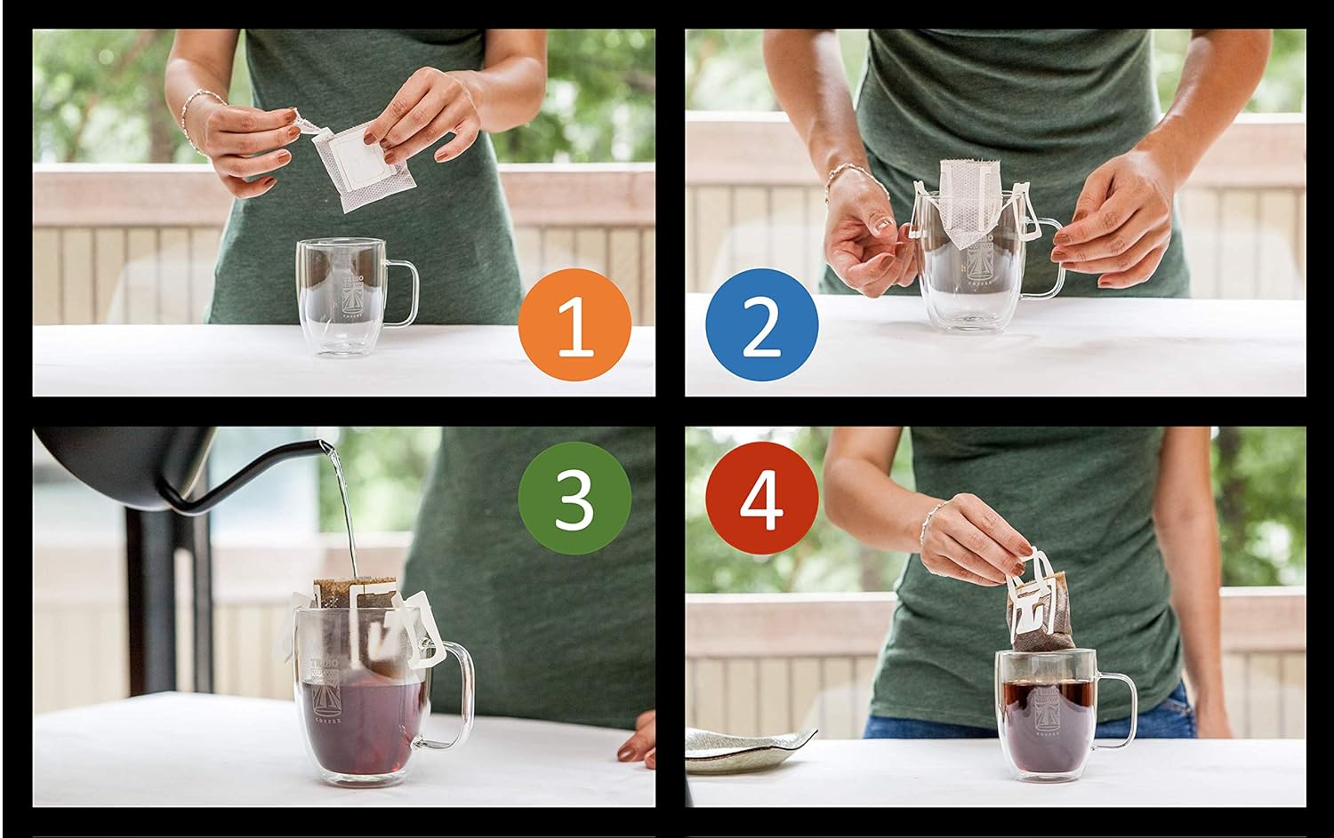 Tribo Coffee Single-Serve Portable Pour Over Drip Coffee | The Privateer Classic Bundle | 15-servings