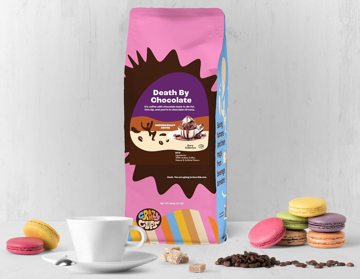 Perfect Samplers Flavored Ground Coffee Gift Box Variety Pack, M&M, Dove, Death by Chocolate Coffee Medium Roast Ground Coffee Sampler, 3 Pack