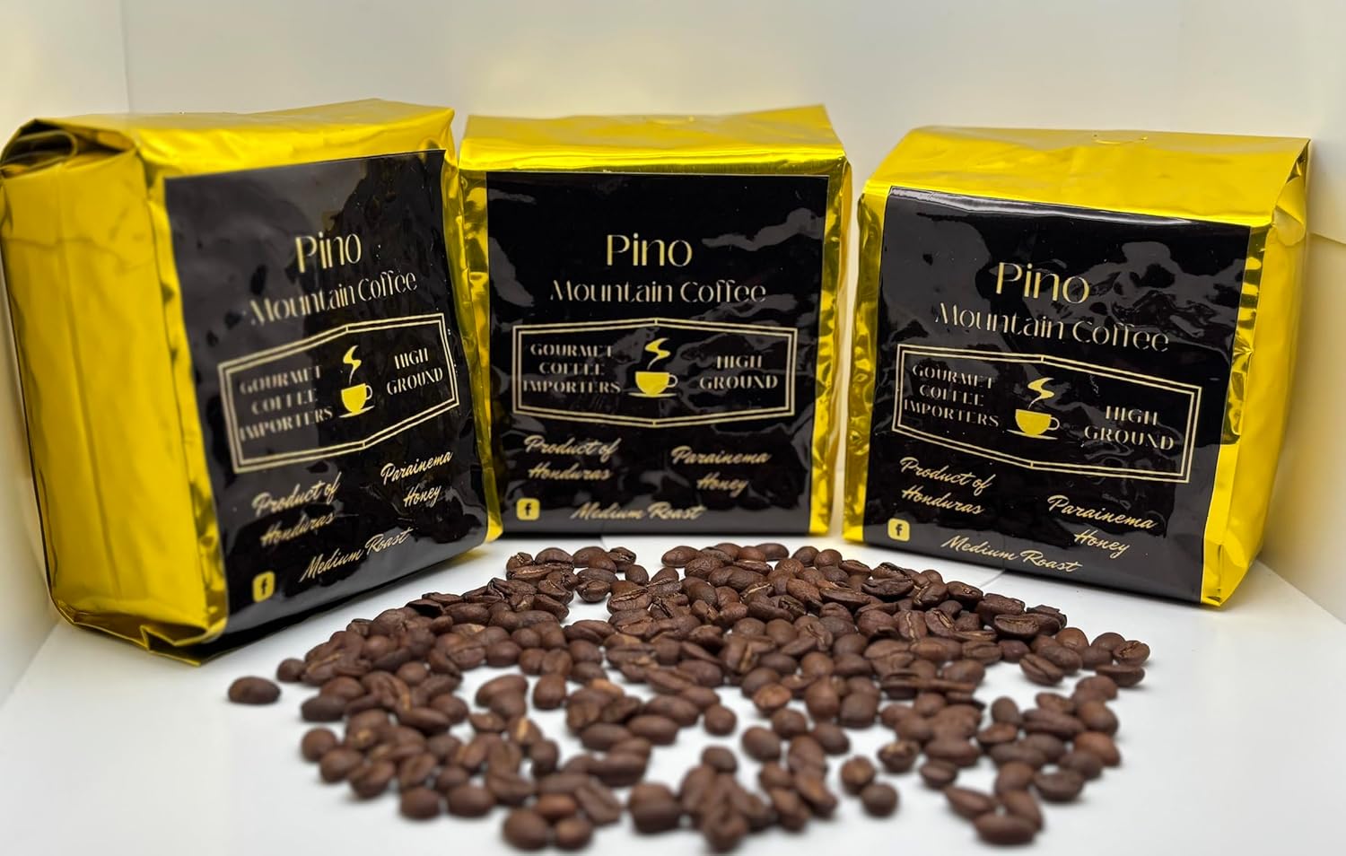 Honey Process Coffee 3-Pack – Premium Specialty Arabica, Smooth & Sweet Finish - Whole Bean