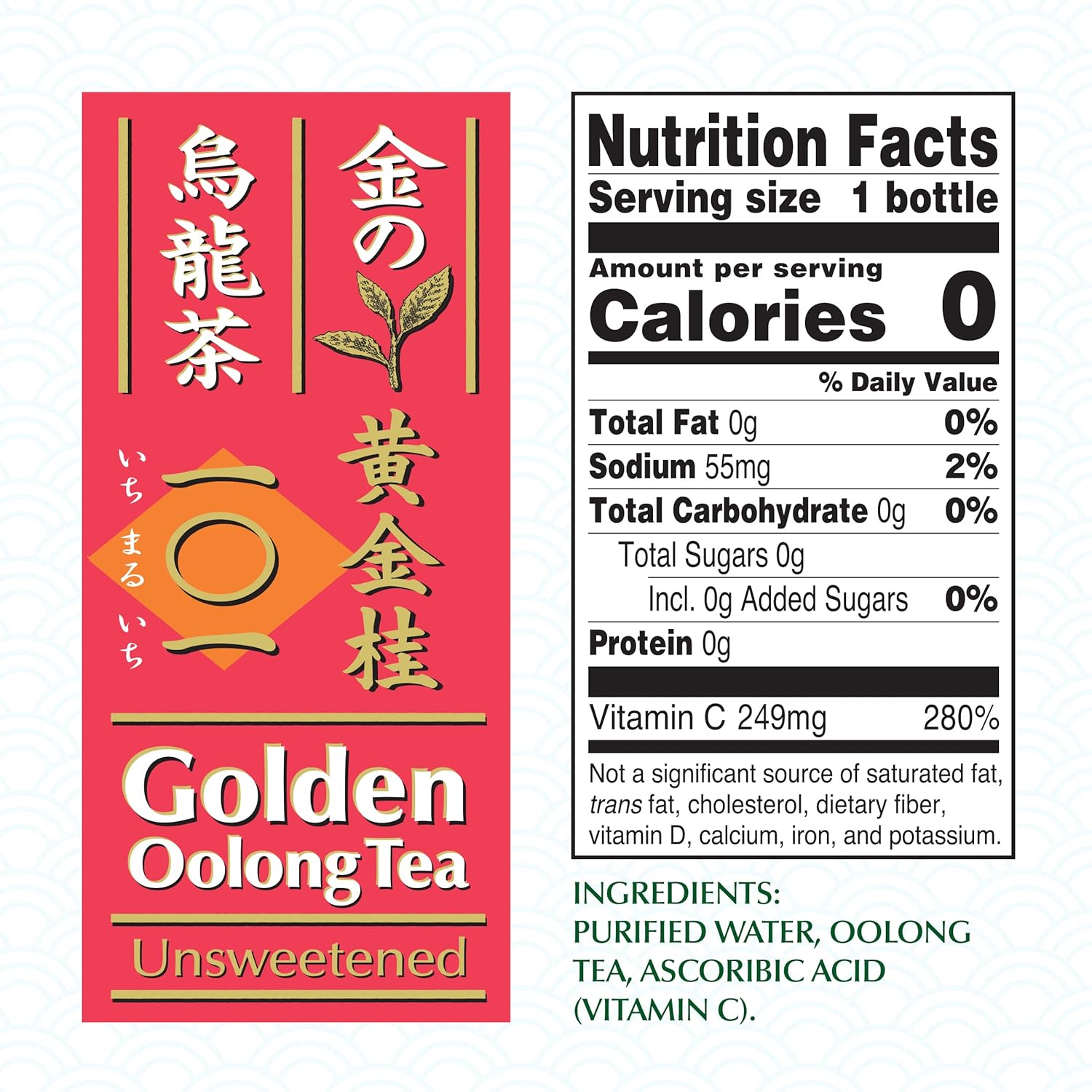Ito En Tea Golden Oolong Tea, Unsweetened, 16.9 Ounce (Pack of 12)