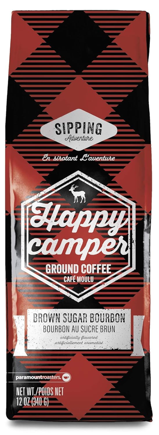 Paramount Roasters Ground Coffee (Happy Camper, Brown Sugar Bourbon, Flavored Coffee)
