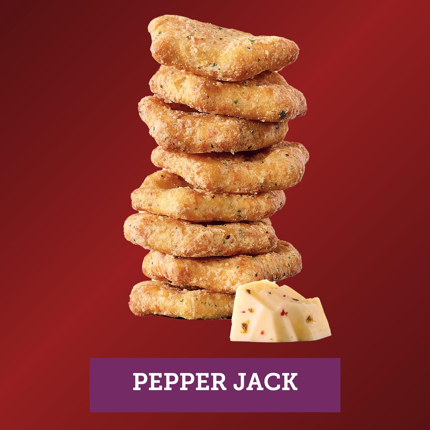 Sargento® Cheese Bakes Pepper Jack Crackers, Cheese Crackers, 6-4.5 oz Bags