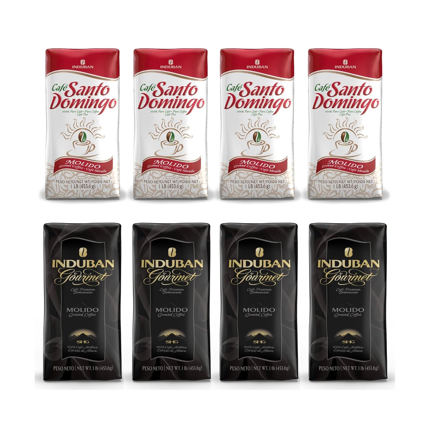 Café Santo Domingo + Induban Gourmet | Ground Coffee - 128 oz Bundle - Products from the Dominican Republic