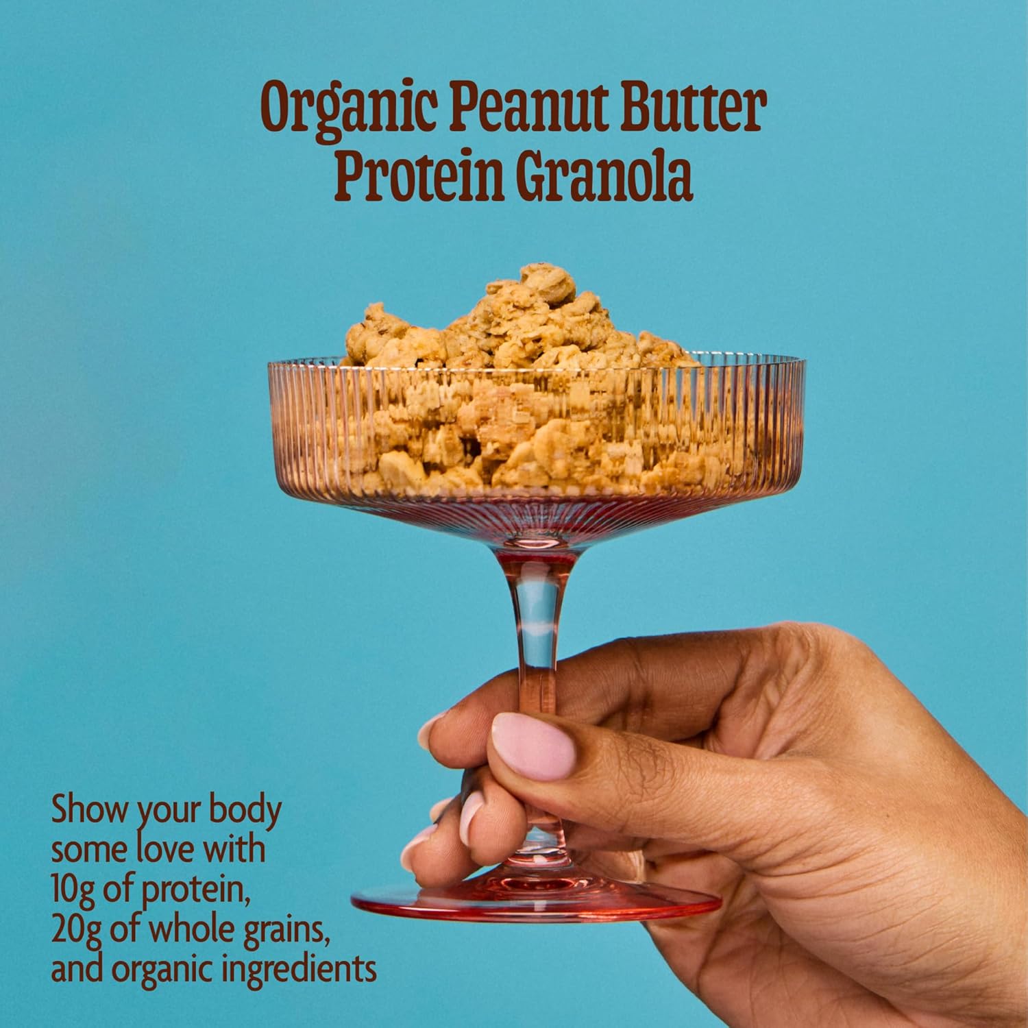 Love Crunch Organic Peanut Butter Protein Granola, 11 oz (Pack of 1), Non-GMO, by Nature's Path