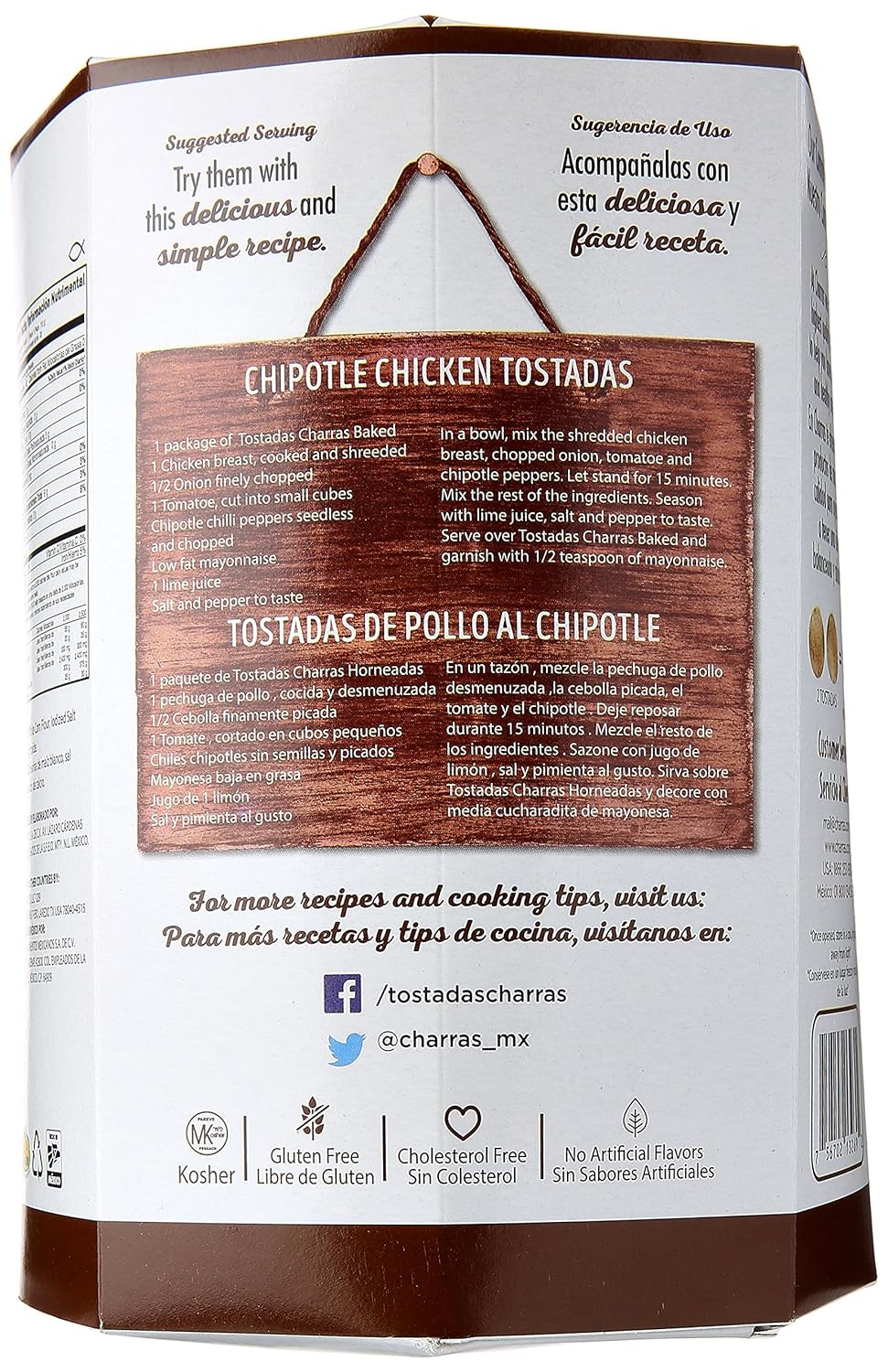 Charras Tostada Bkd Ntrl, 8.5 oz