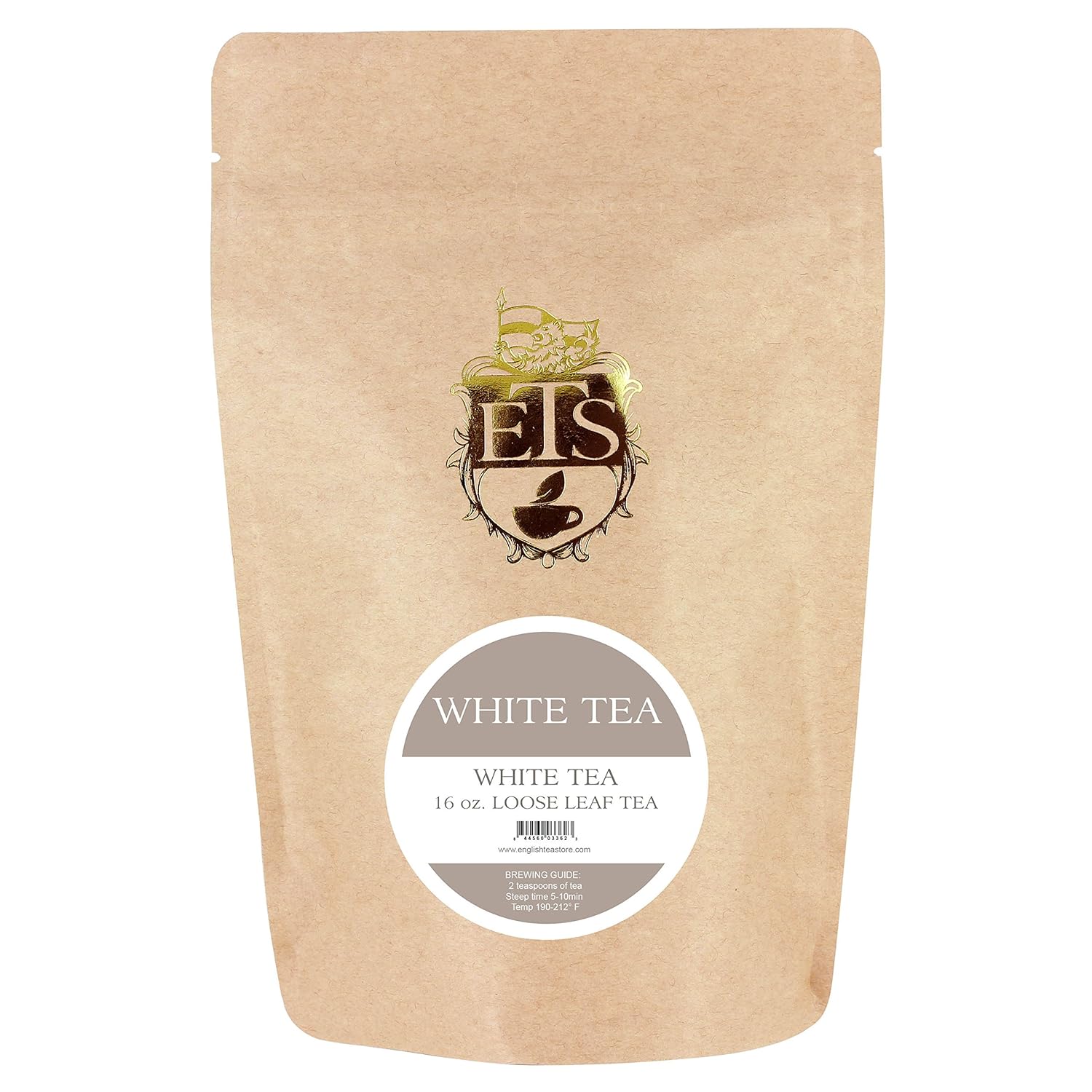 English Tea Store White Tea Loose Leaf Pouches 16oz