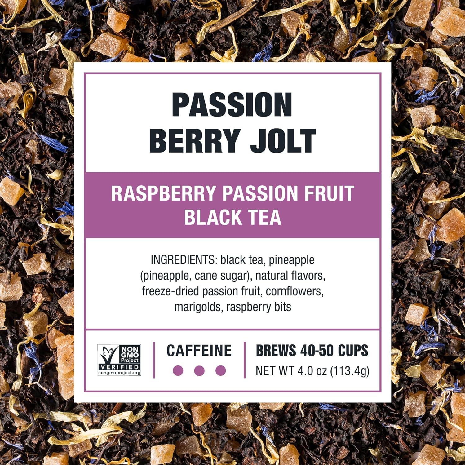 Tiesta Tea - Passion Berry Jolt | Loose Leaf | Raspberry Passion Fruit Black Tea | Premium Caffeinated Blend | Make Hot or Iced & Brews Up to 50 Cups | 4oz Refillable Tin