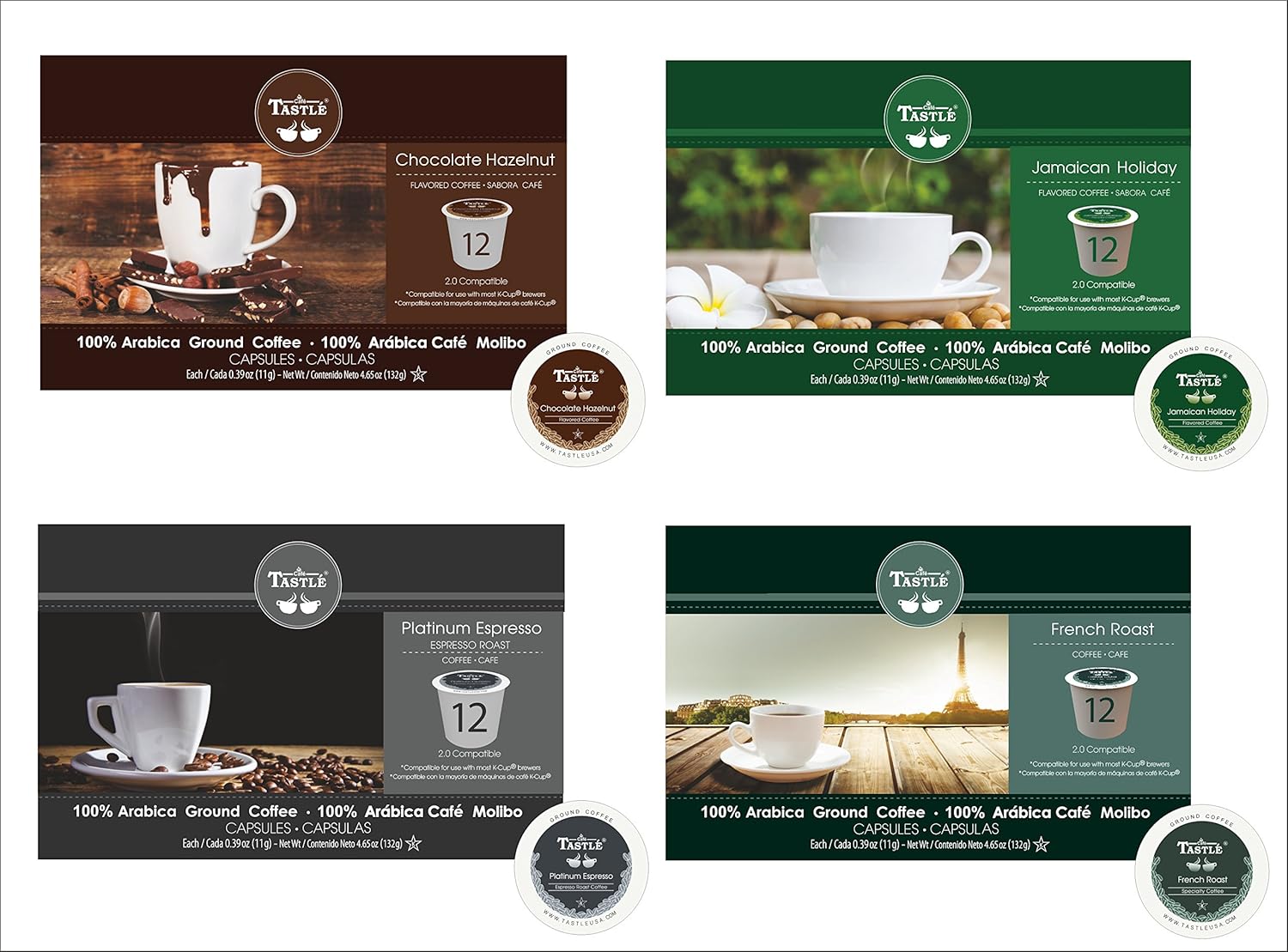 Cafe Tastlé Variety Pack, 12 Count (Pack of 4)