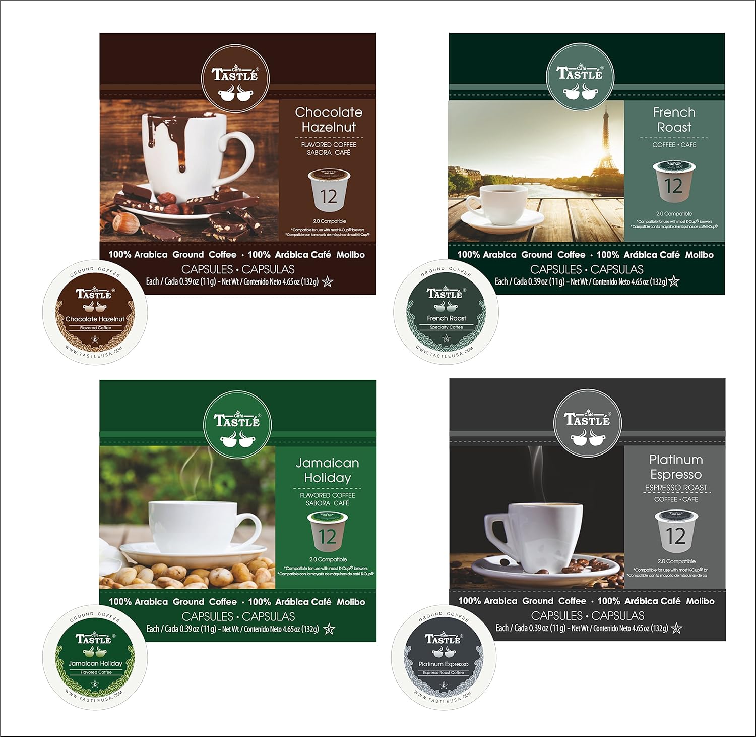 Cafe Tastlé Variety Pack, 12 Count (Pack of 4)