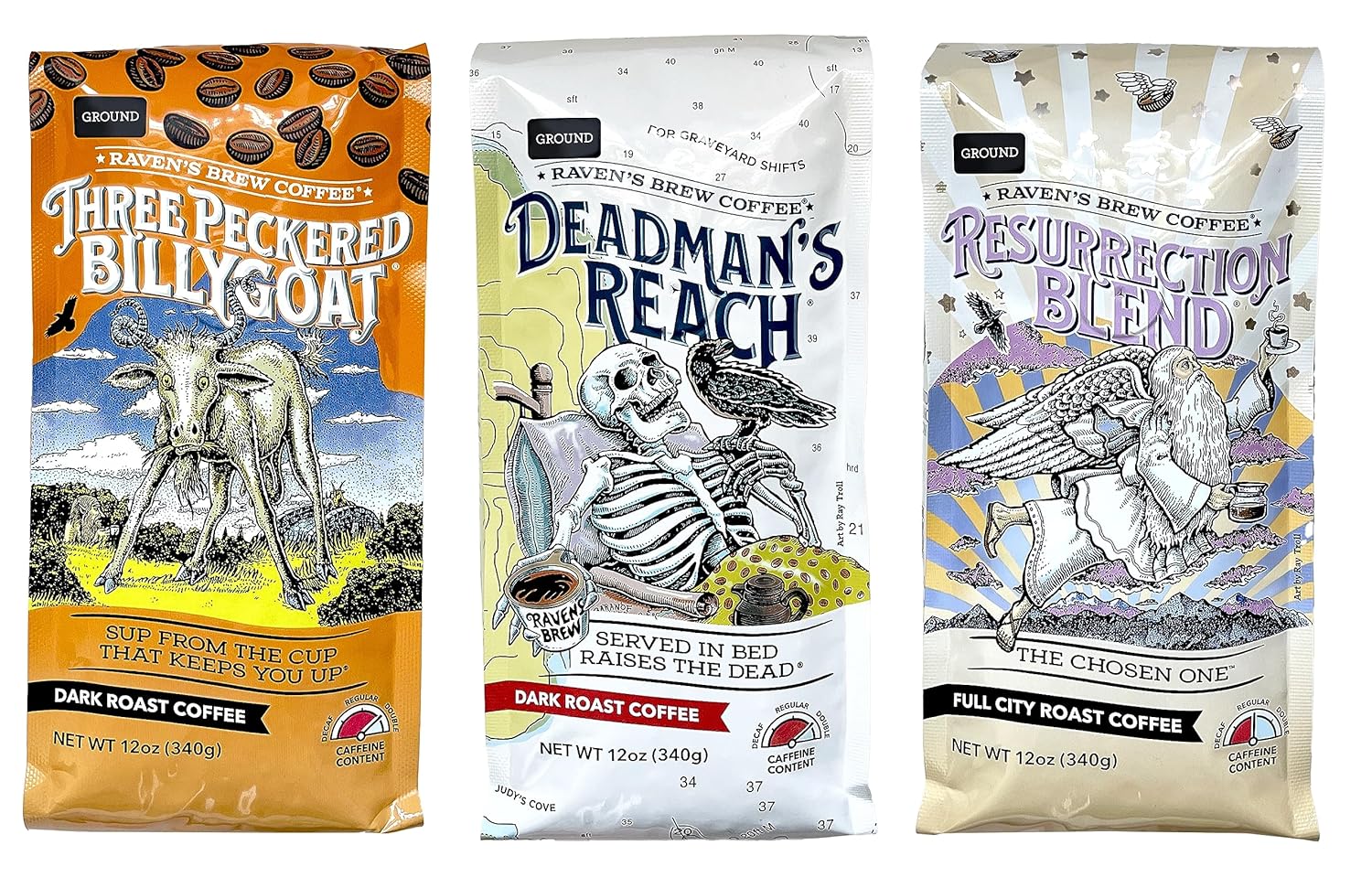 Ravens Brew Ground Coffee (Auto Drip) Variety Pack