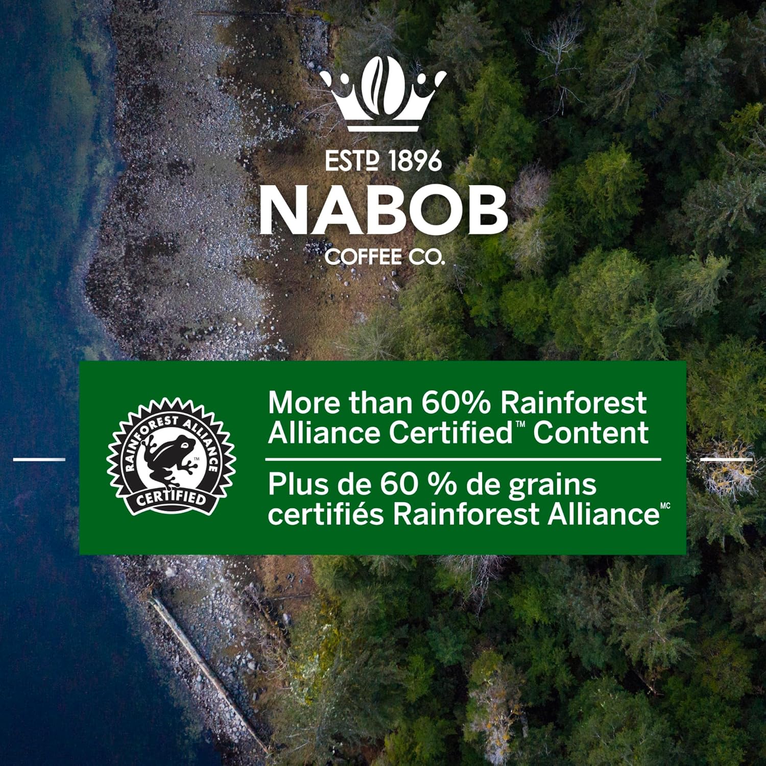 Nabob Organic Gourmet Blend Ground Coffee, 915g/32.3 oz., {Imported from Canada}