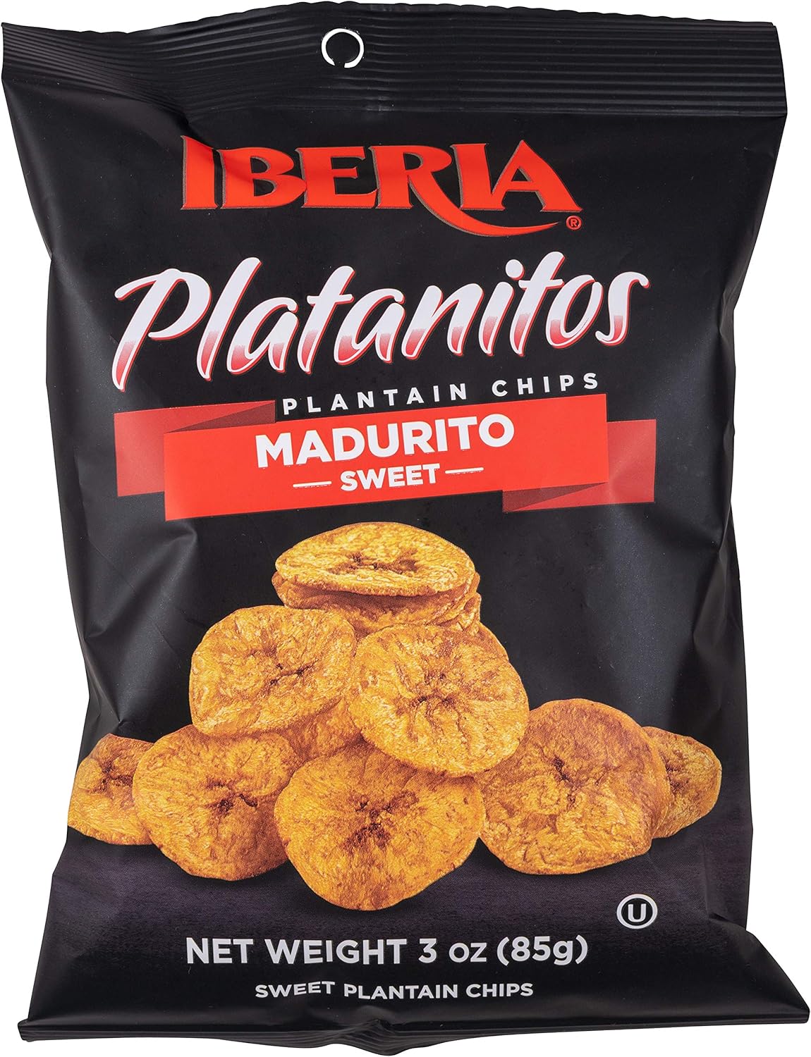 Iberia Naturally Sweet Plantain Chips, 3 oz (Pack of 24)