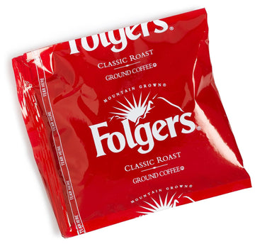 Folgers Classic Roast, Regular Ground Coffee, 1.5-Ounce Packages (Pack of 42)